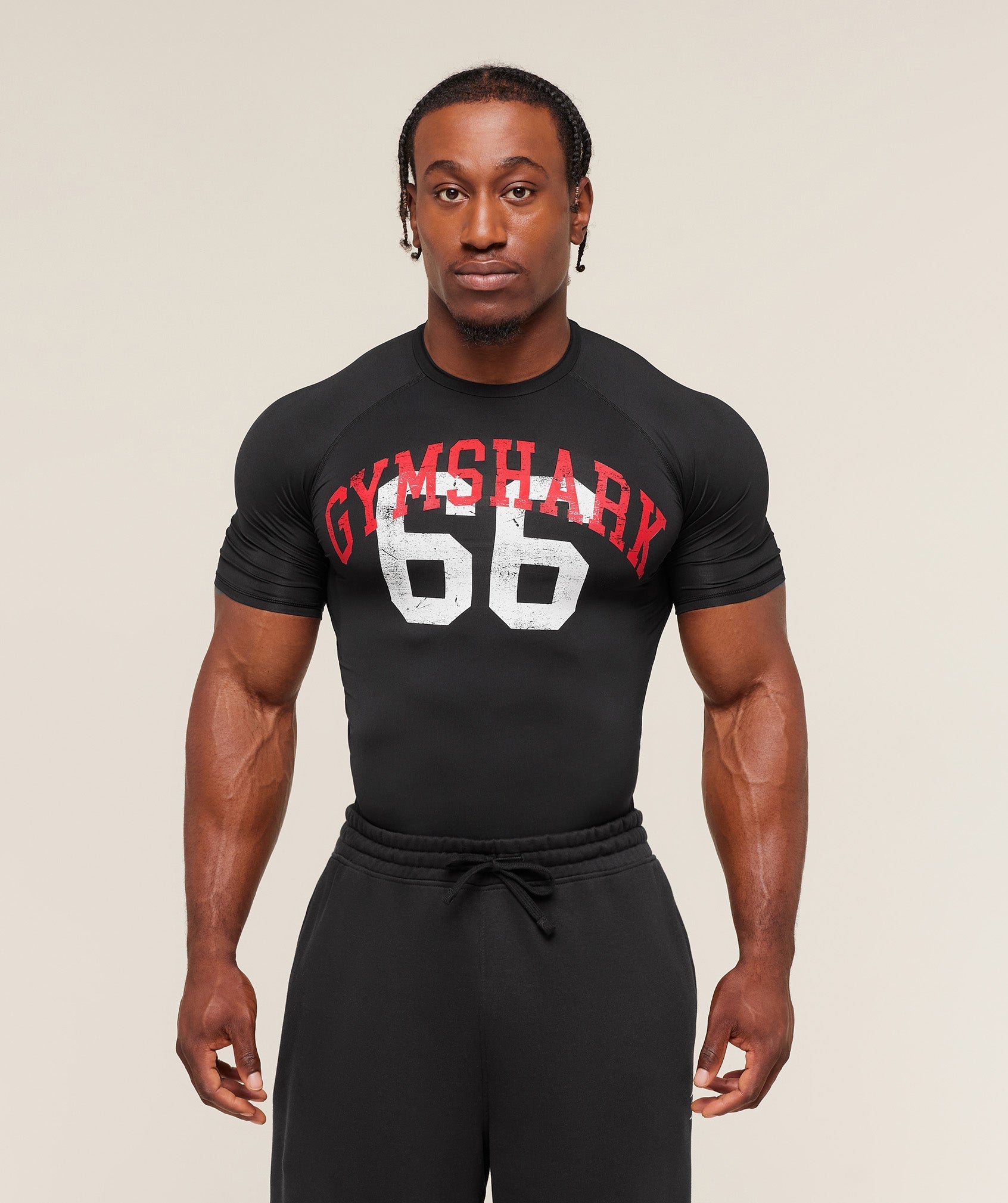 Gymshark Graphic Baselayer T-Shirt - Black