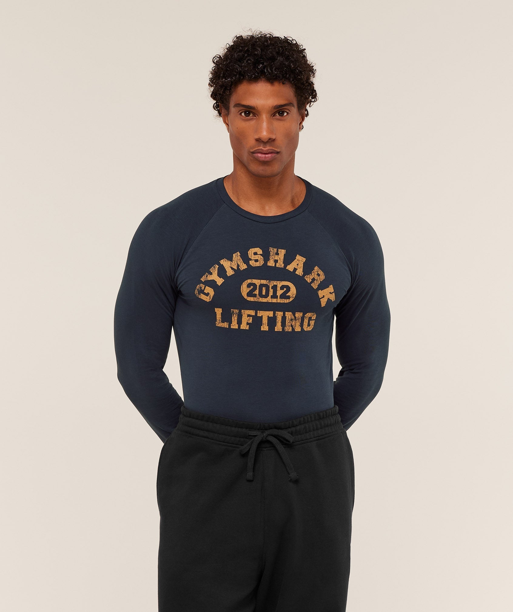 Gymshark Lifting Long Sleeve T-Shirt - Heavy Blue