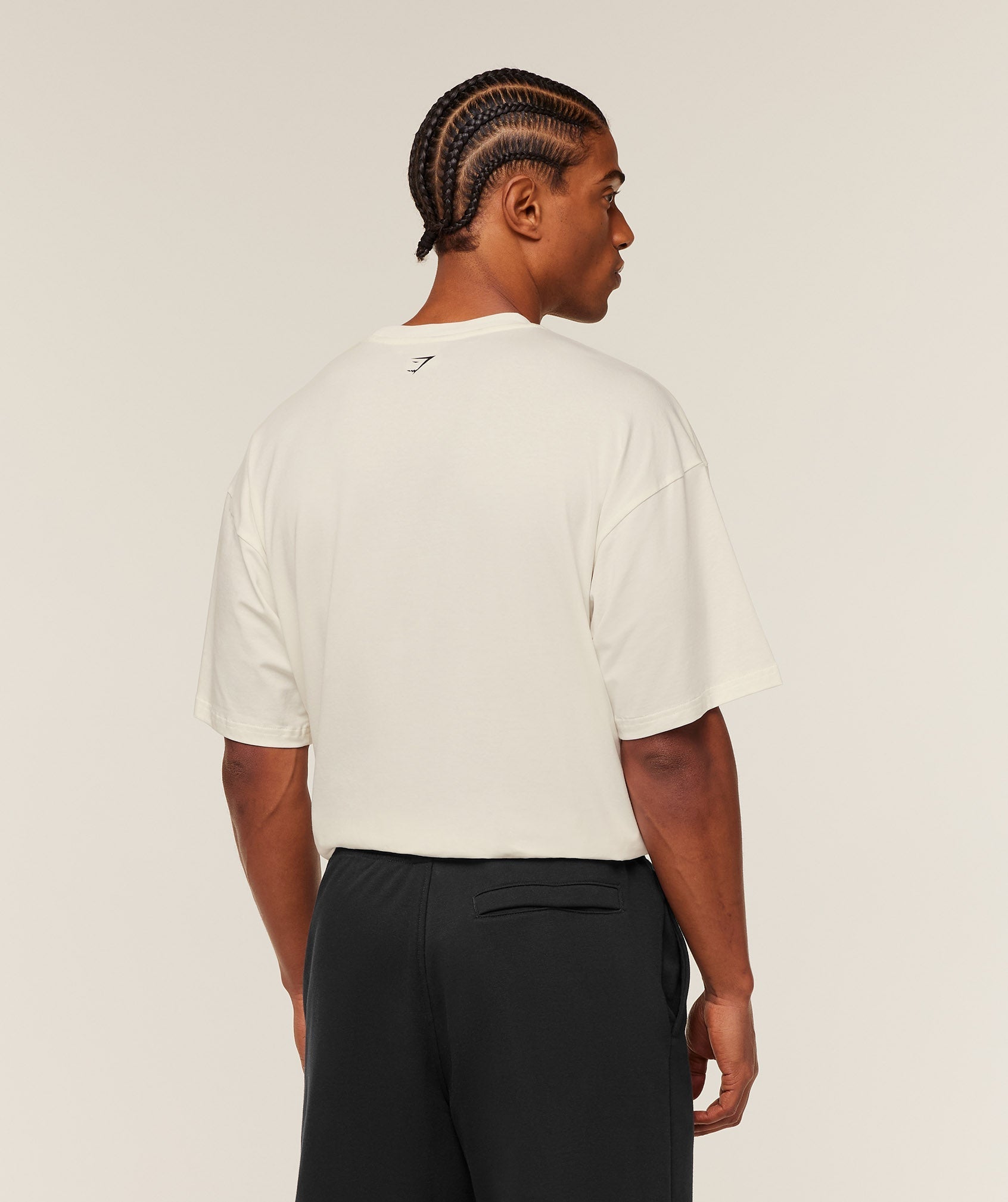 Gymshark Heavy Duty Bro Graphic T-Shirt - GS Soft White