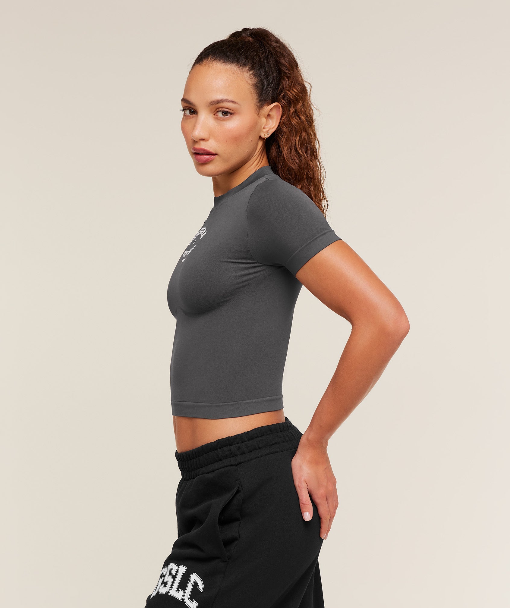Gymshark Heavy Duty Seamless T-Shirt - Onyx Grey