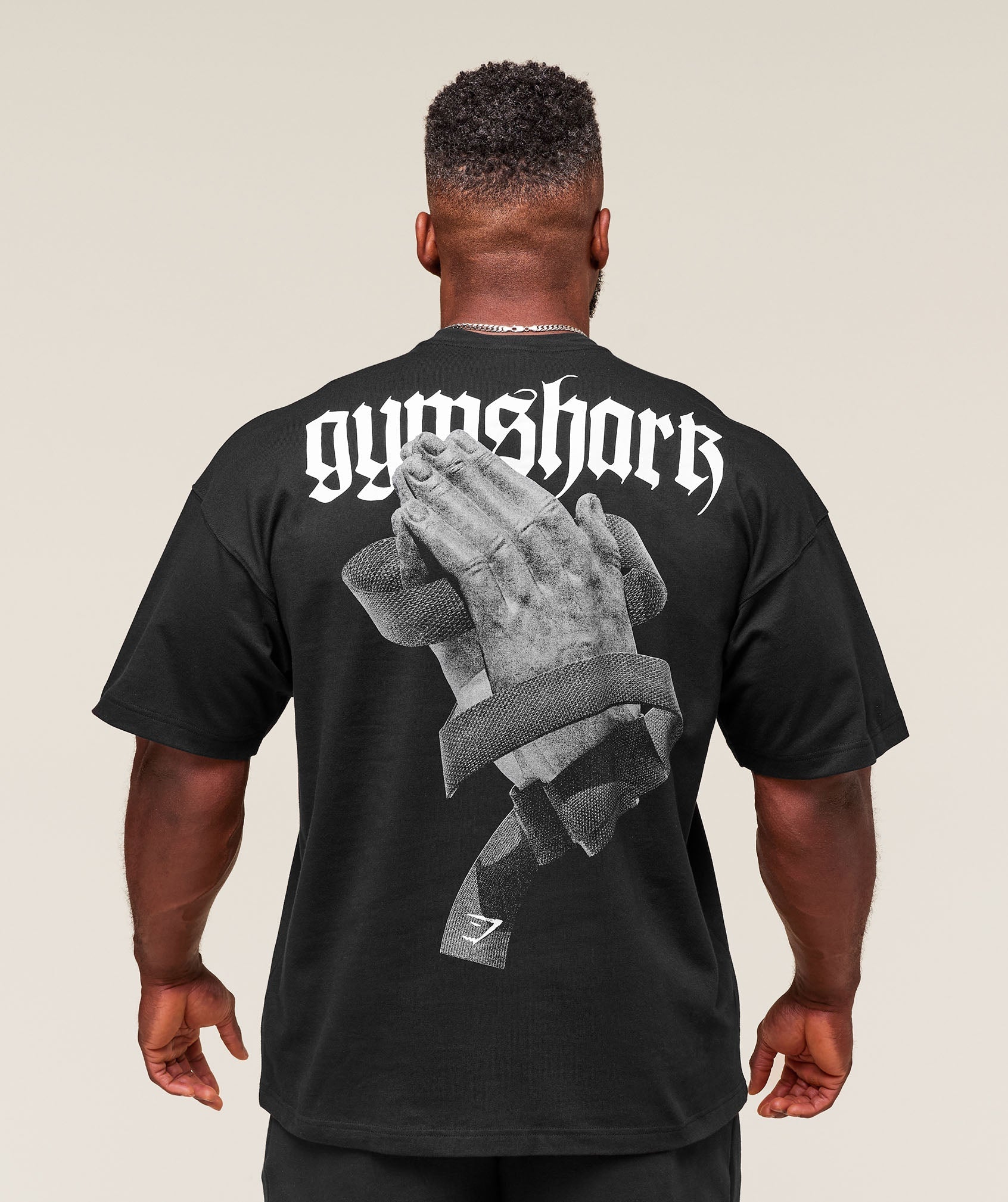 Gymshark Prayer Hands T-Shirt - Black