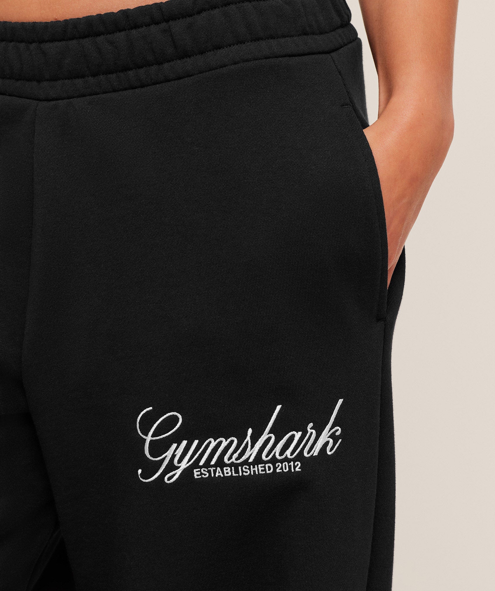 Gymshark Juicy Peach Wide Leg Joggers - Black
