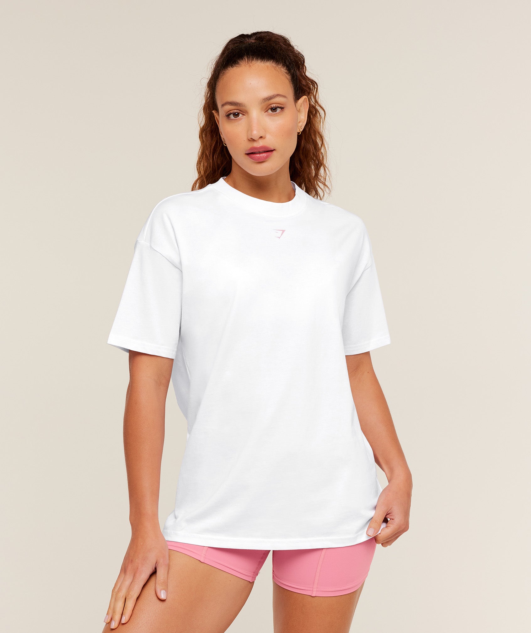 Gymshark Just Peachy Graphic T-Shirt - GS White