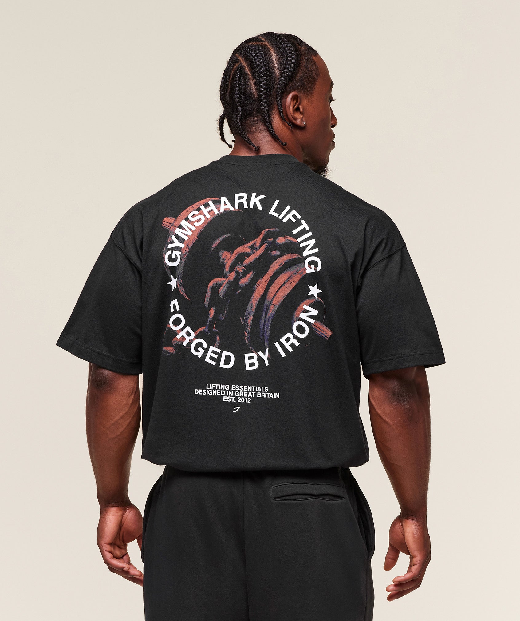 Gymshark Forged By Iron T-Shirt - Black