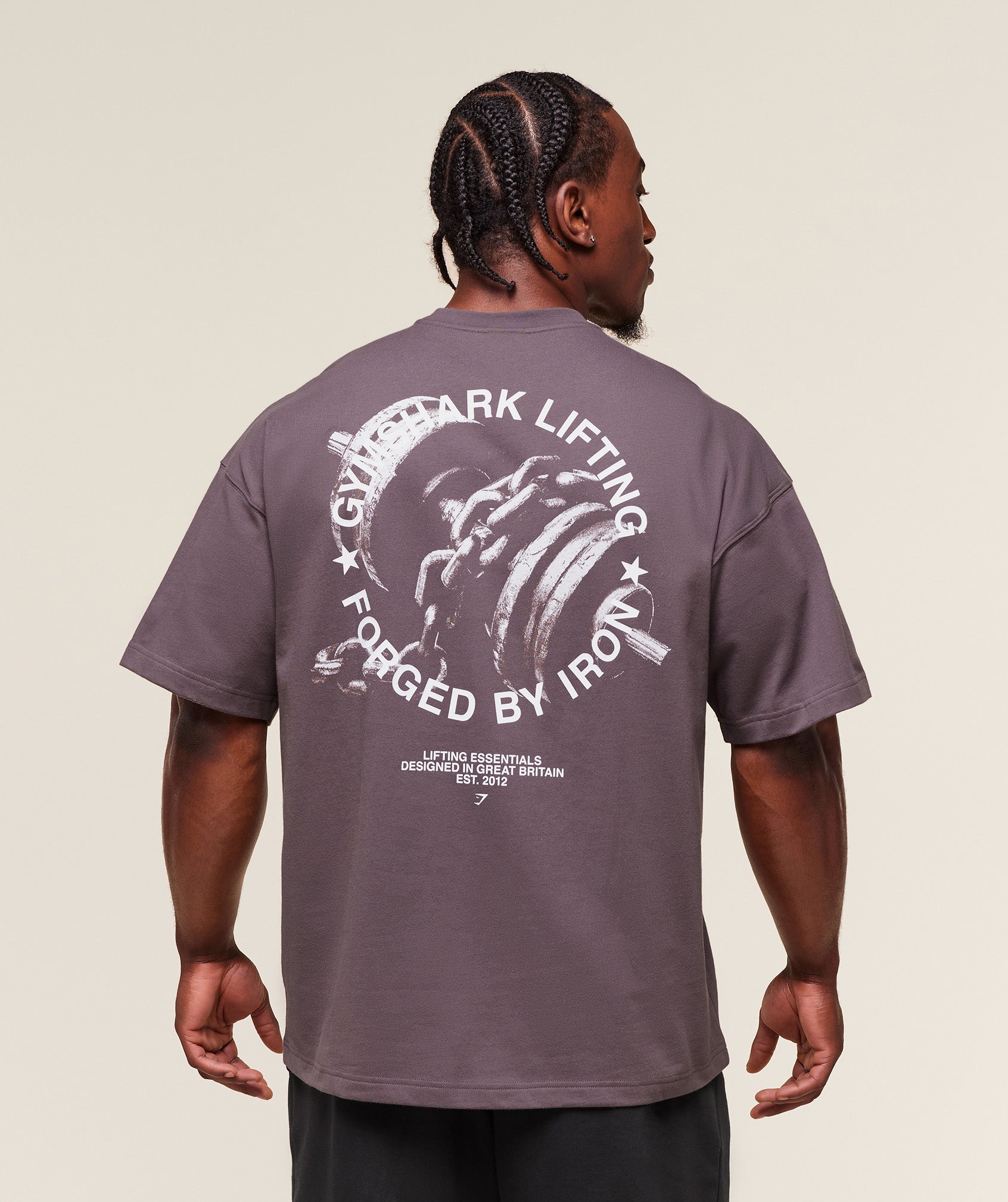 Gymshark Forged By Iron T-Shirt - Brushed Purple