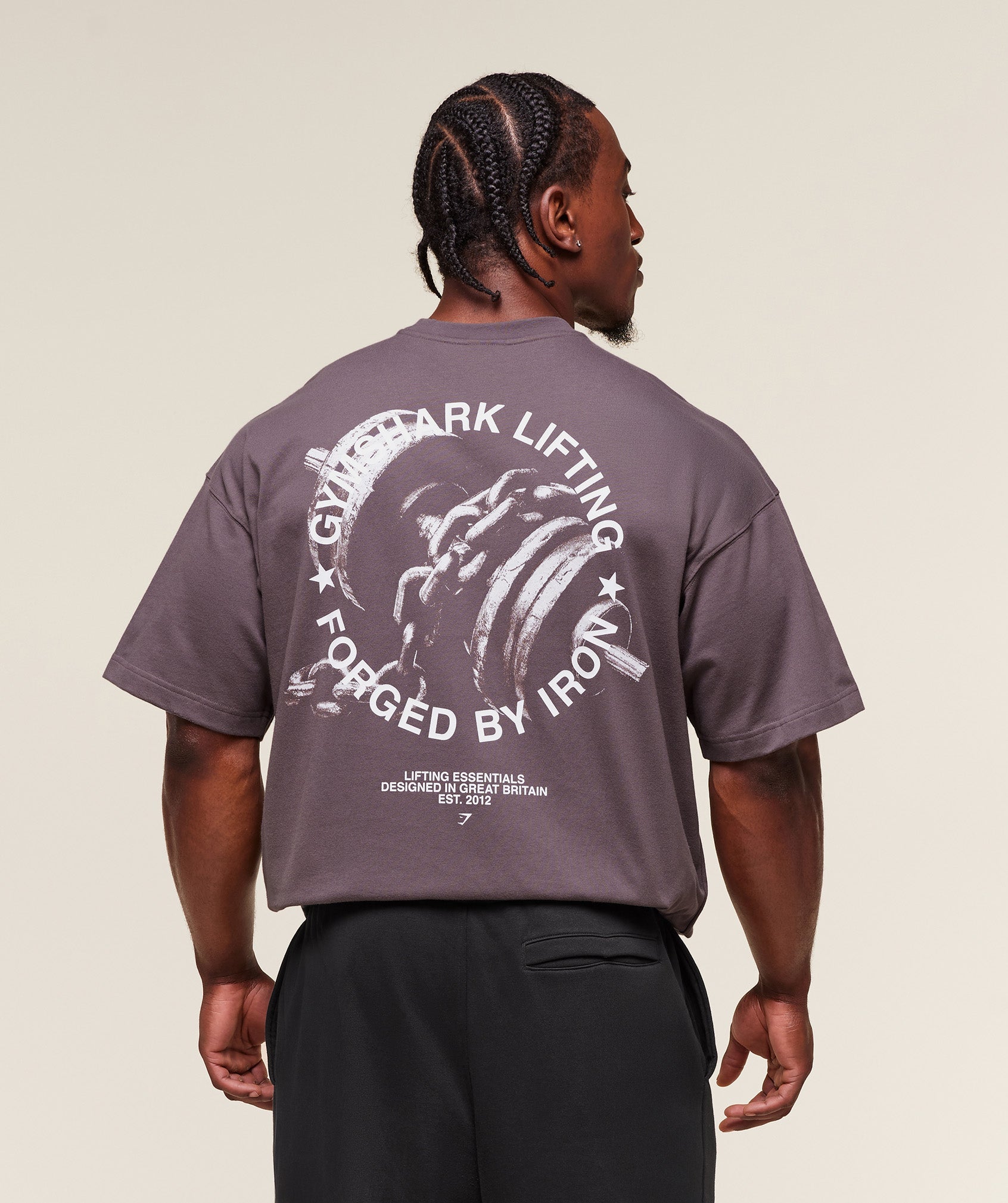Gymshark Forged By Iron T-Shirt - Brushed Purple