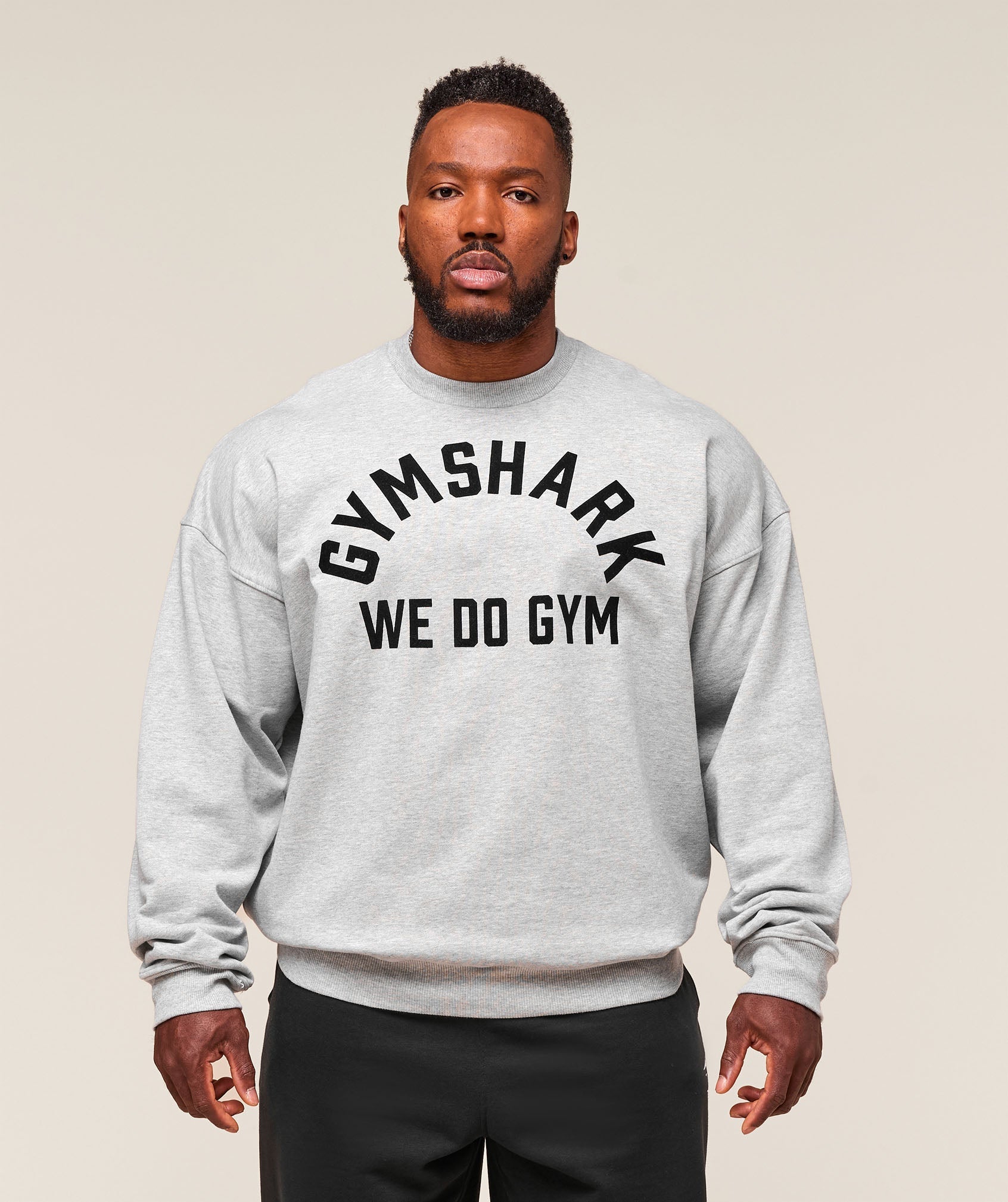 Gymshark We Do Gym Crew - Light Grey Core Marl