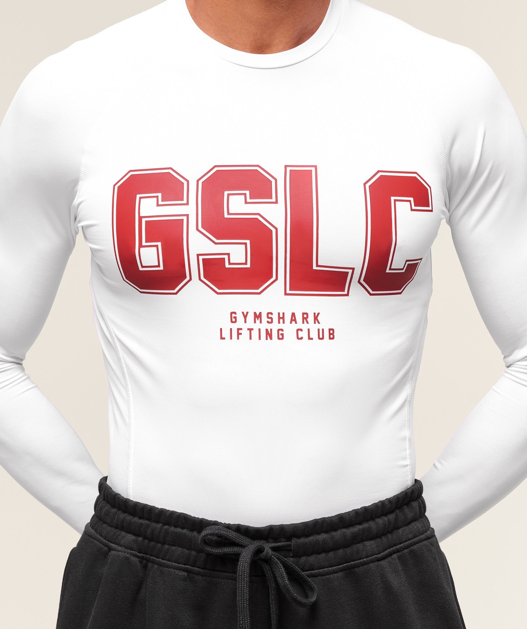 Gymshark GSLC Baselayer Long Sleeve T-Shirt - White