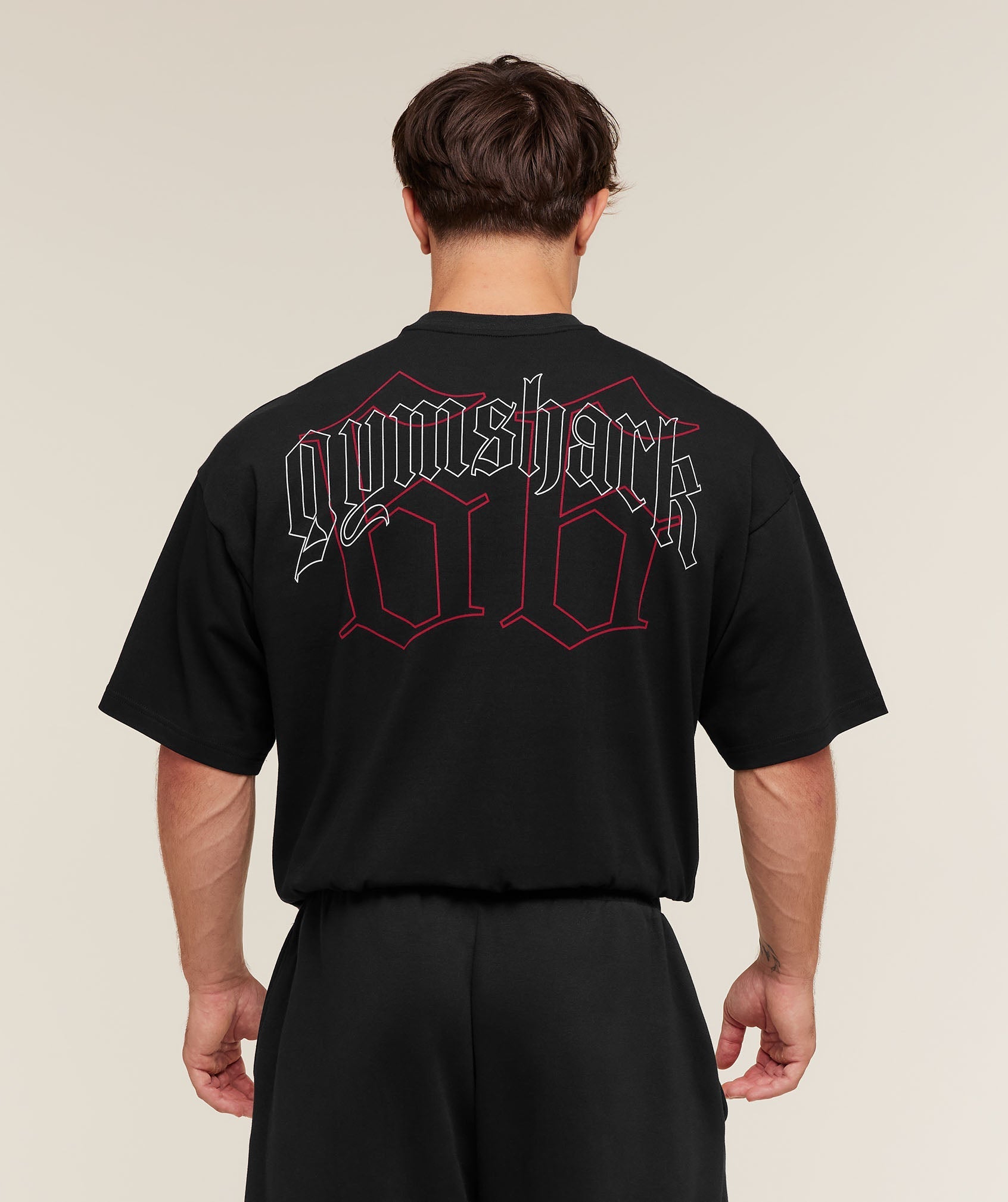 Gymshark Outline Graphic T-Shirt - Black