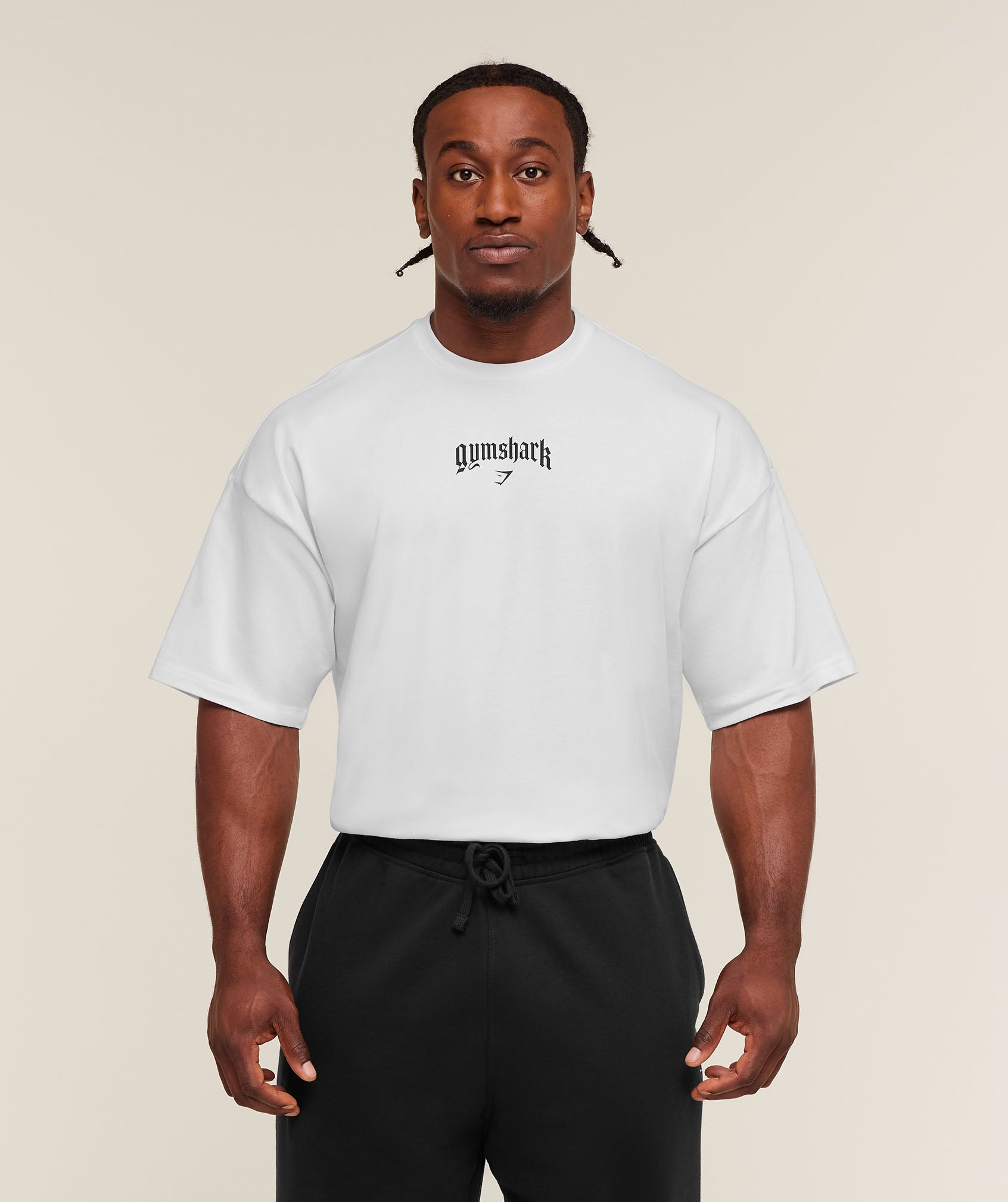 Gymshark Outline Graphic T-Shirt - White