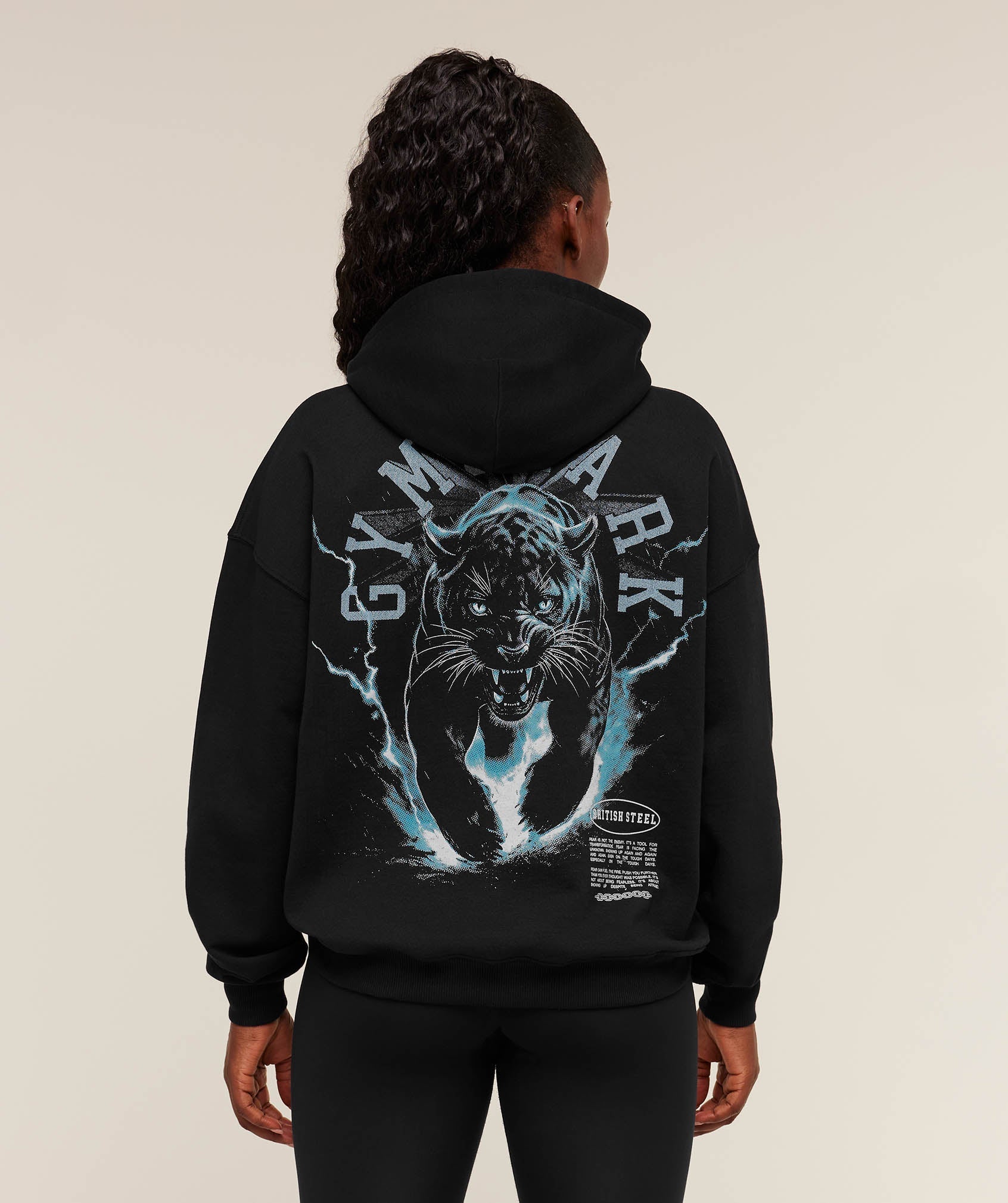 Gymshark Panther Graphic Hoodie - GS Black