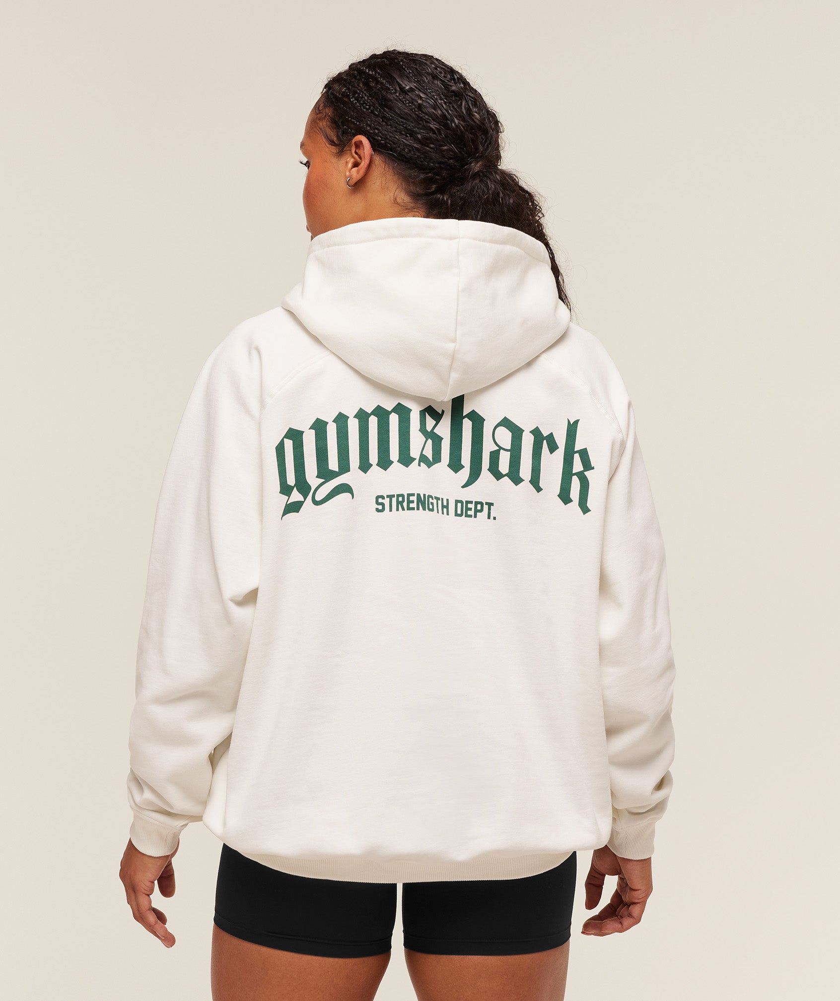 Gymshark Strength Department Oversized Hoodie - Soft White