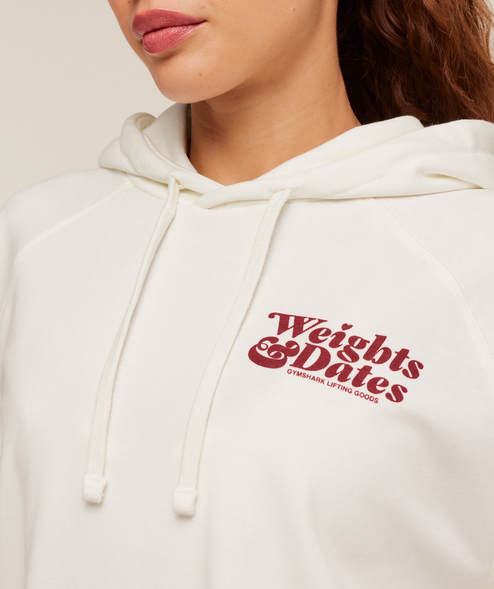 Gymshark Valentines Graphic Hoodie - GS Soft White