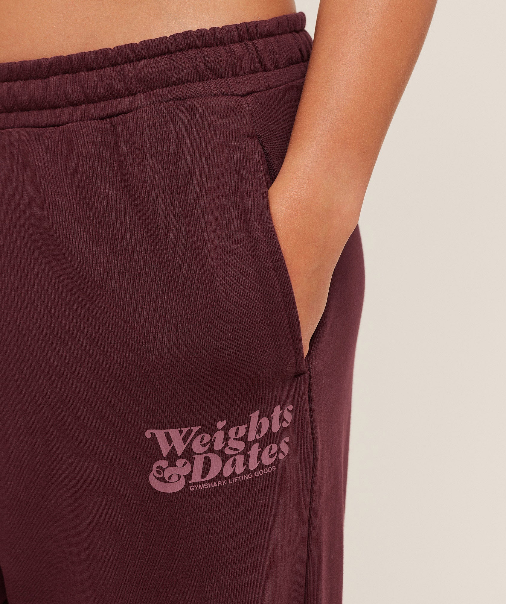 Gymshark Valentines Graphic Jogger - GS Rich Maroon