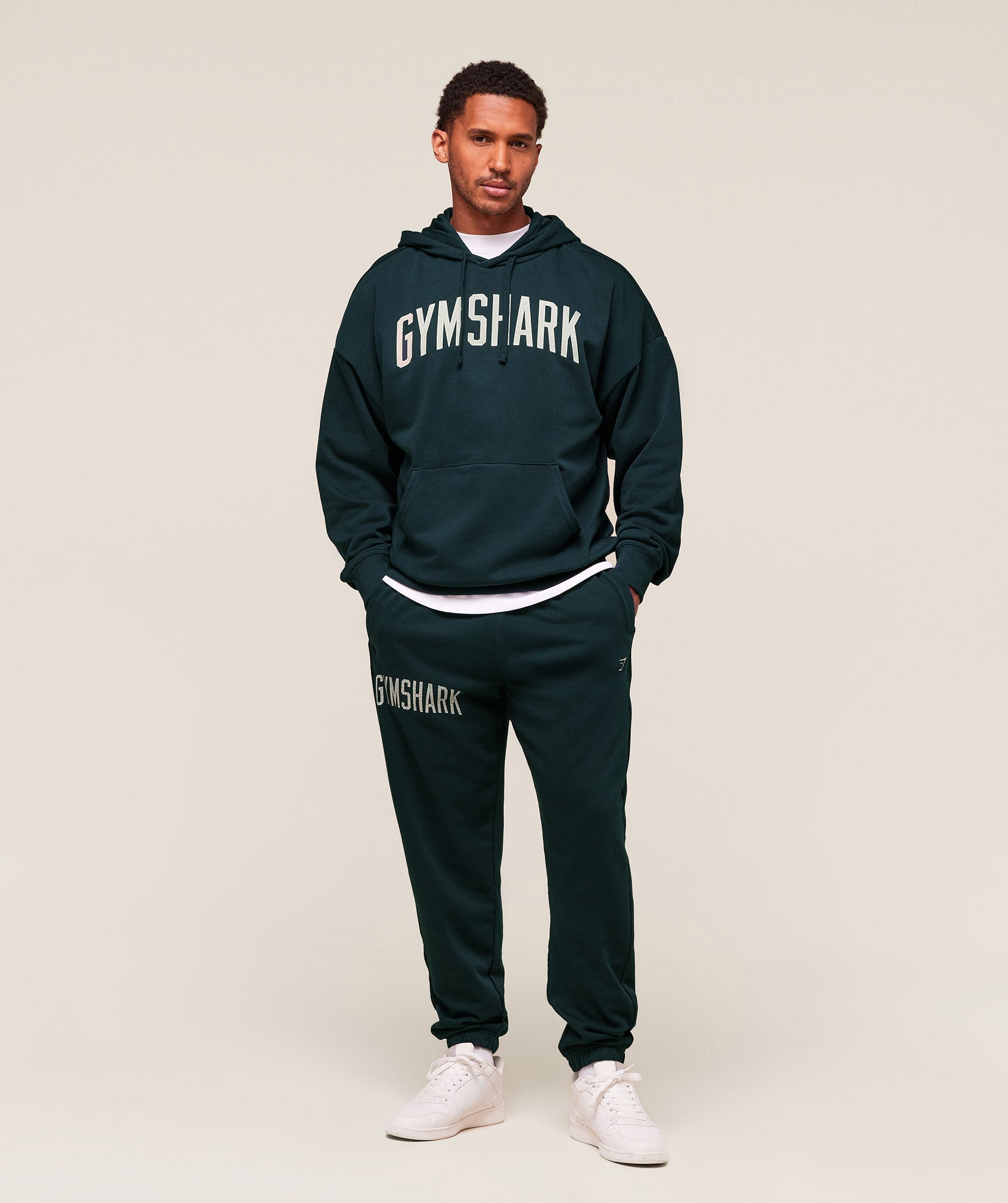Gymshark Worn Graphic Jogger - Deep Petrol Blue