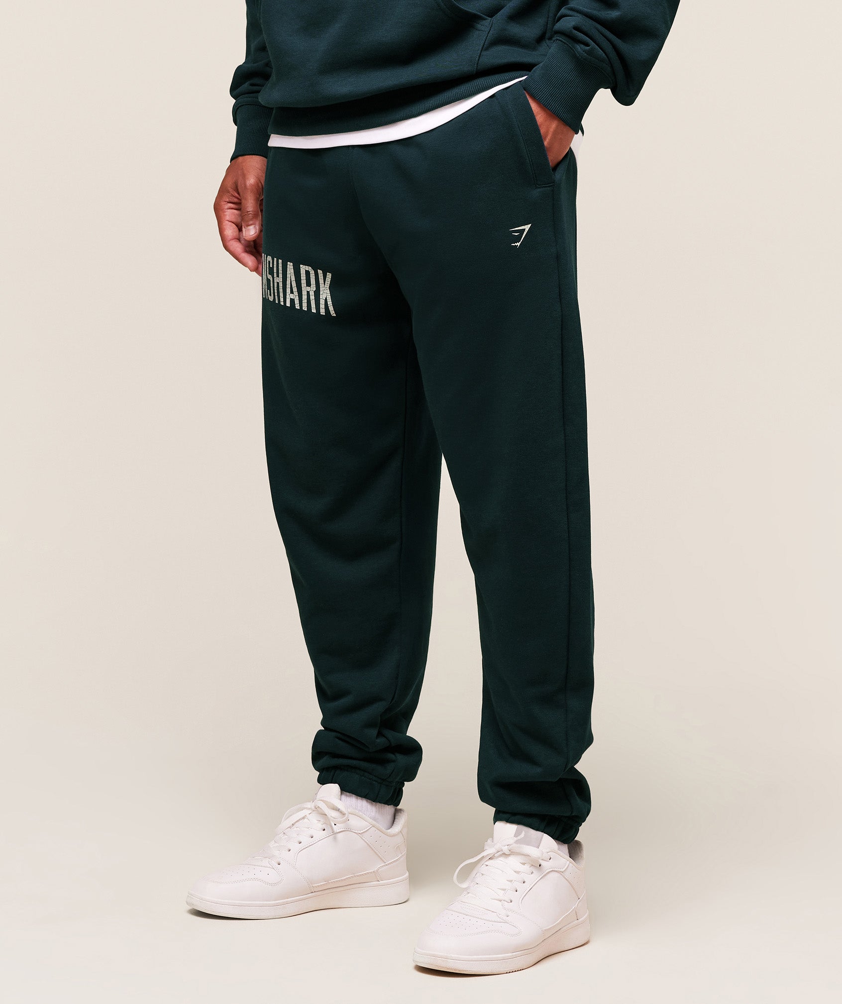 Gymshark Worn Graphic Jogger - Deep Petrol Blue