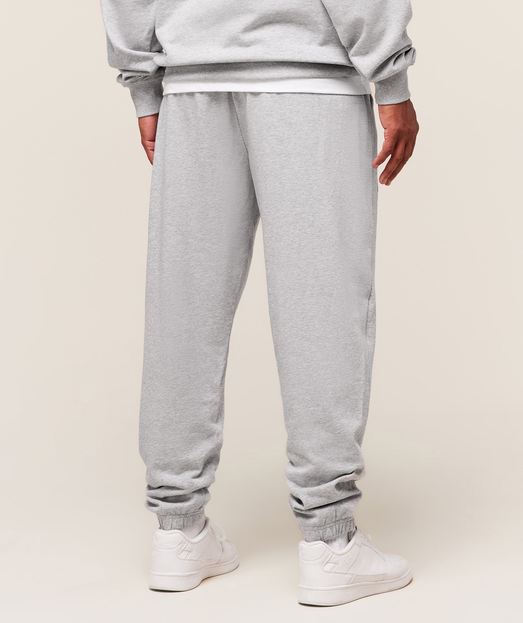 Gymshark Worn Graphic Jogger - Light Grey Core Marl