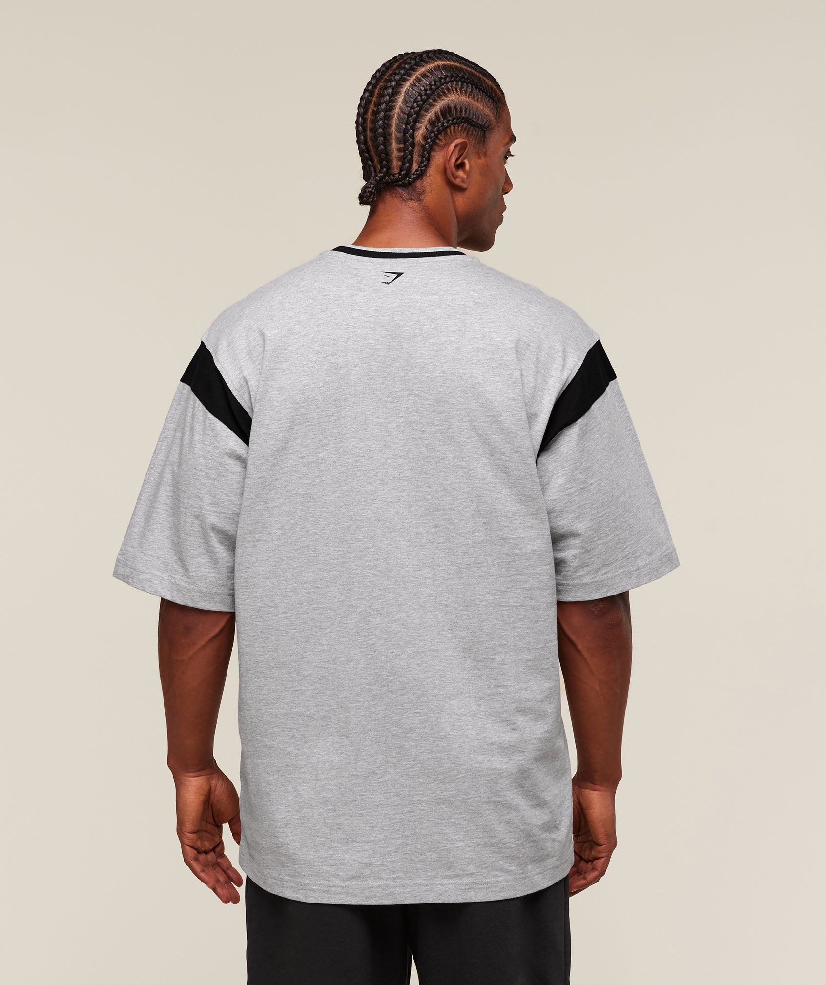 Gymshark GSLC Oversized T-Shirt - Light Grey Core Marl