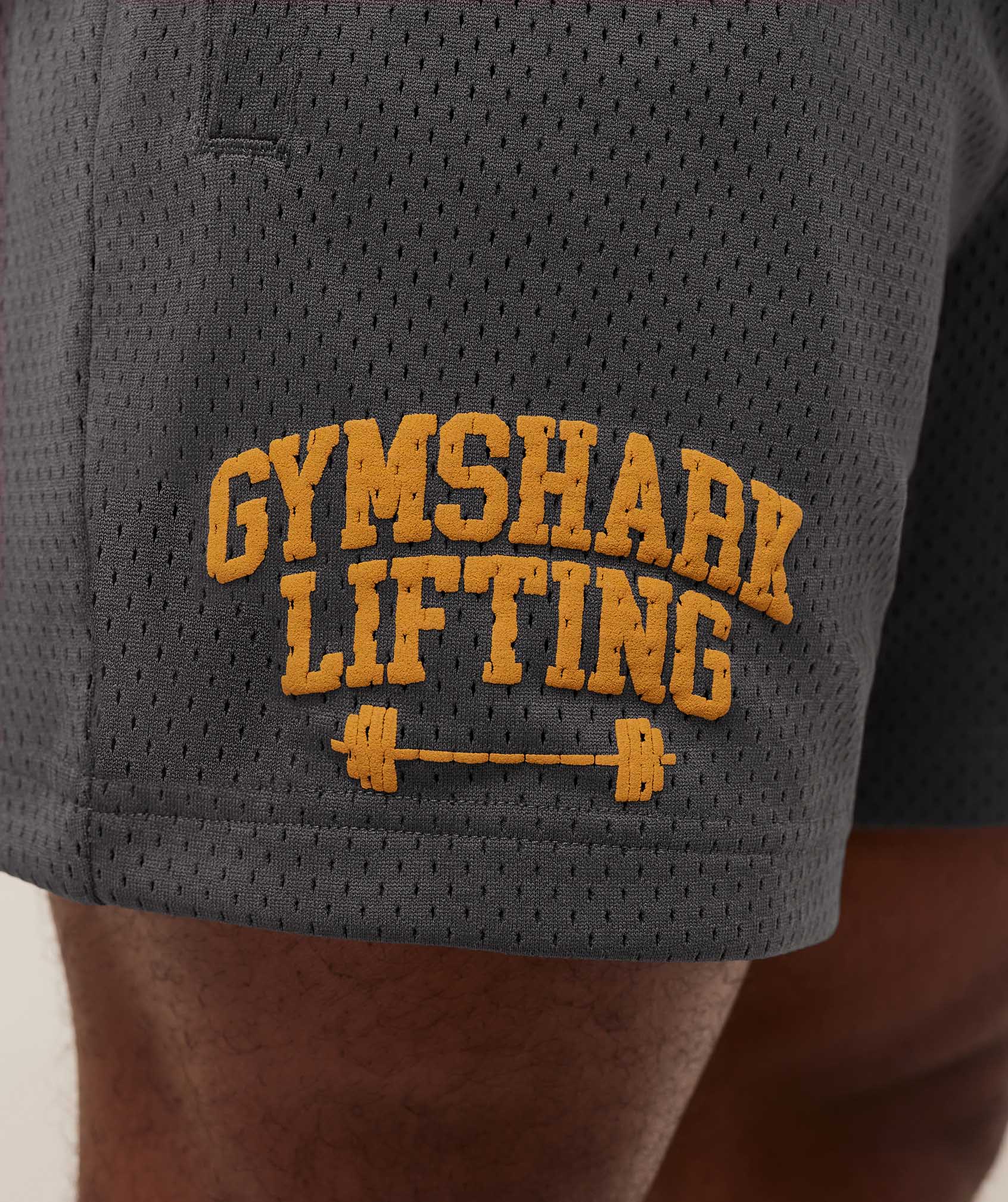 Gymshark Gymshark Lifting Barbell Mesh 5" Short - Onyx Grey