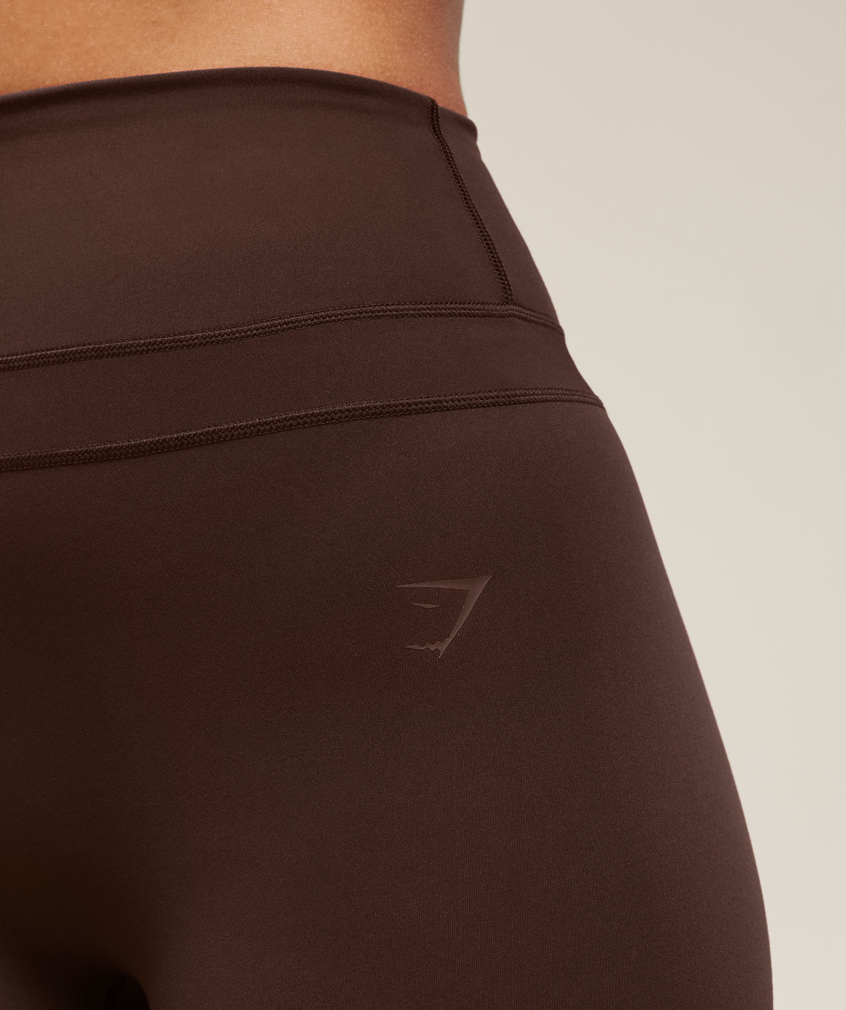 Gymshark Whitney Flared Leggings Short - Depth Brown
