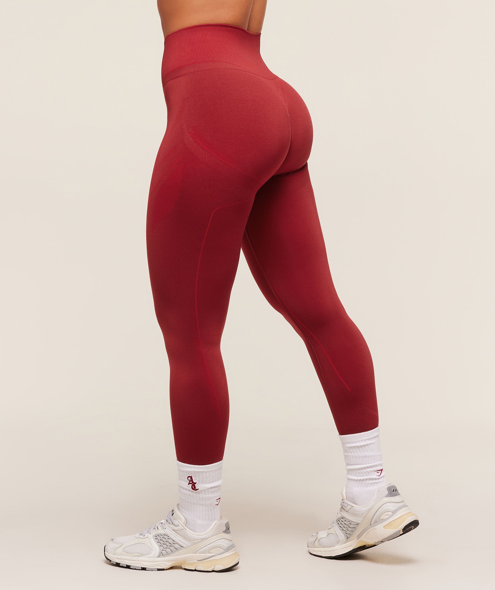 Gymshark x Analis Seamless Leggings - Reps Red/Carmine Red