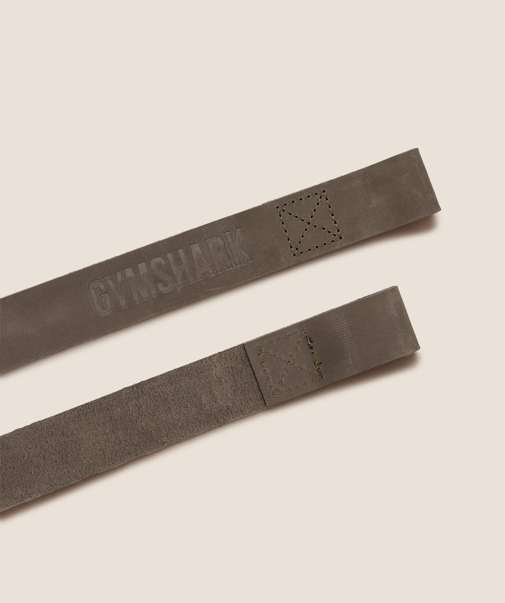 Gymshark Leather Lifting Straps - Spiced Brown