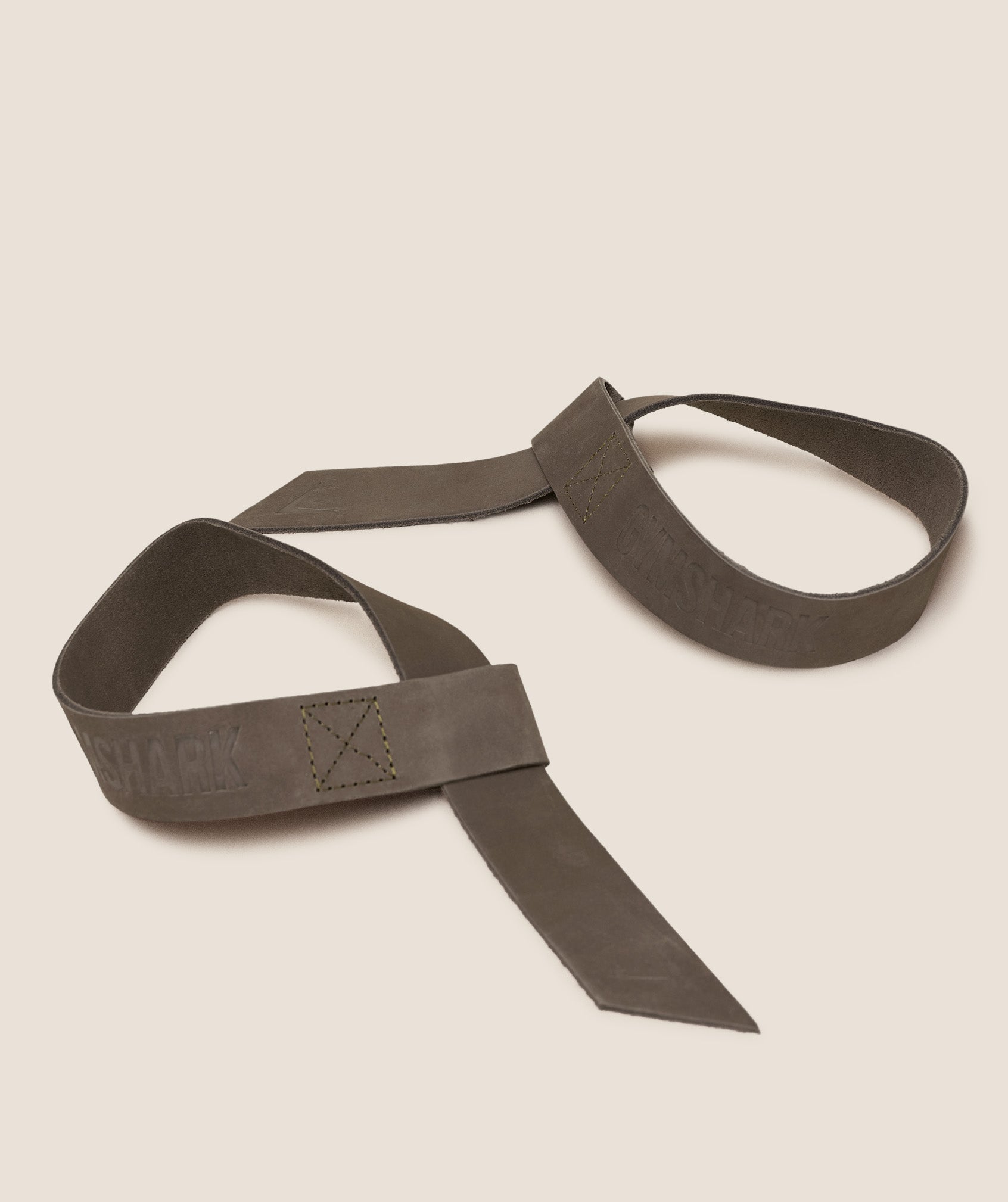 Gymshark Leather Lifting Straps - Spiced Brown