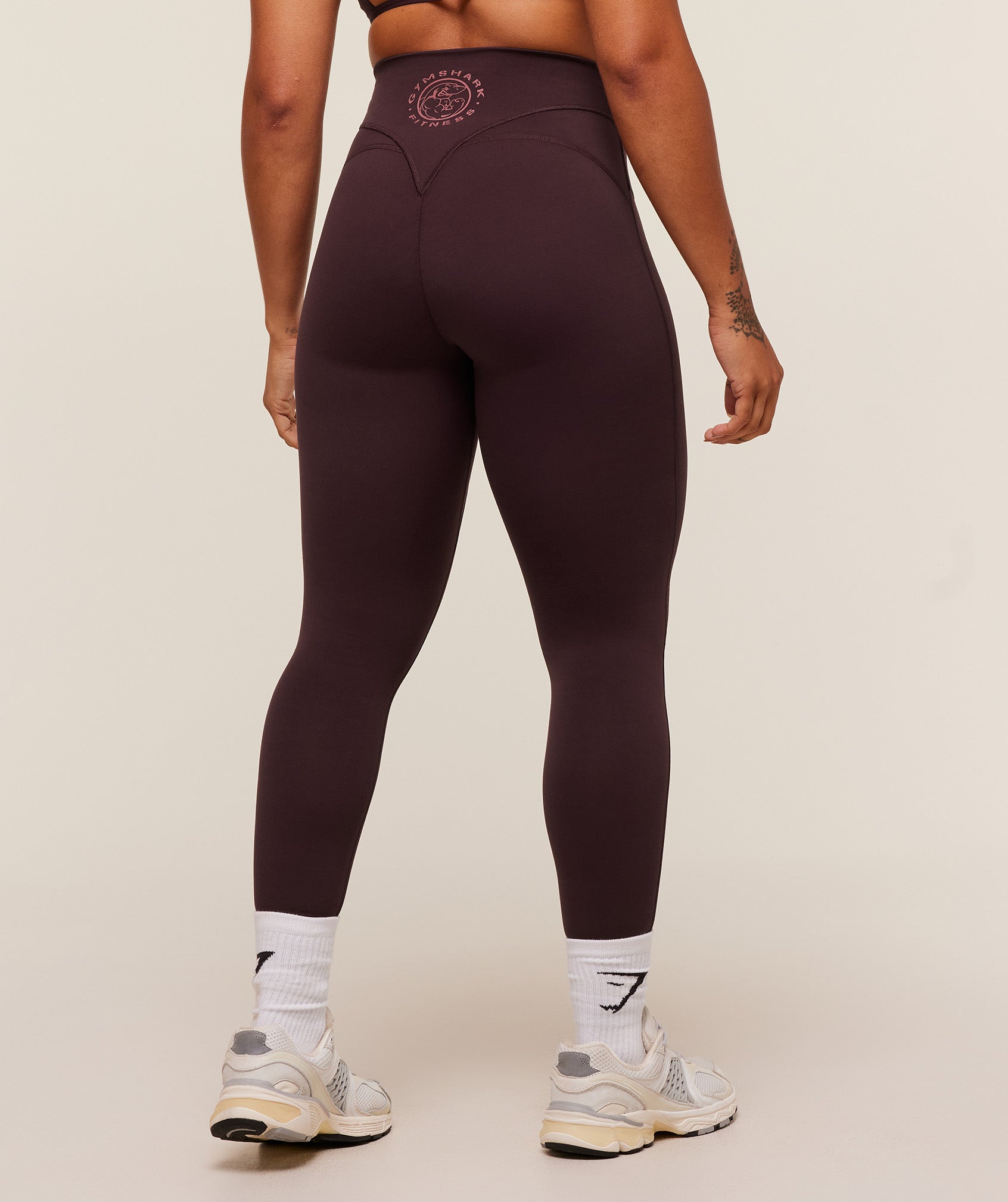 Gymshark Legacy Logo Leggings - Cherry Purple