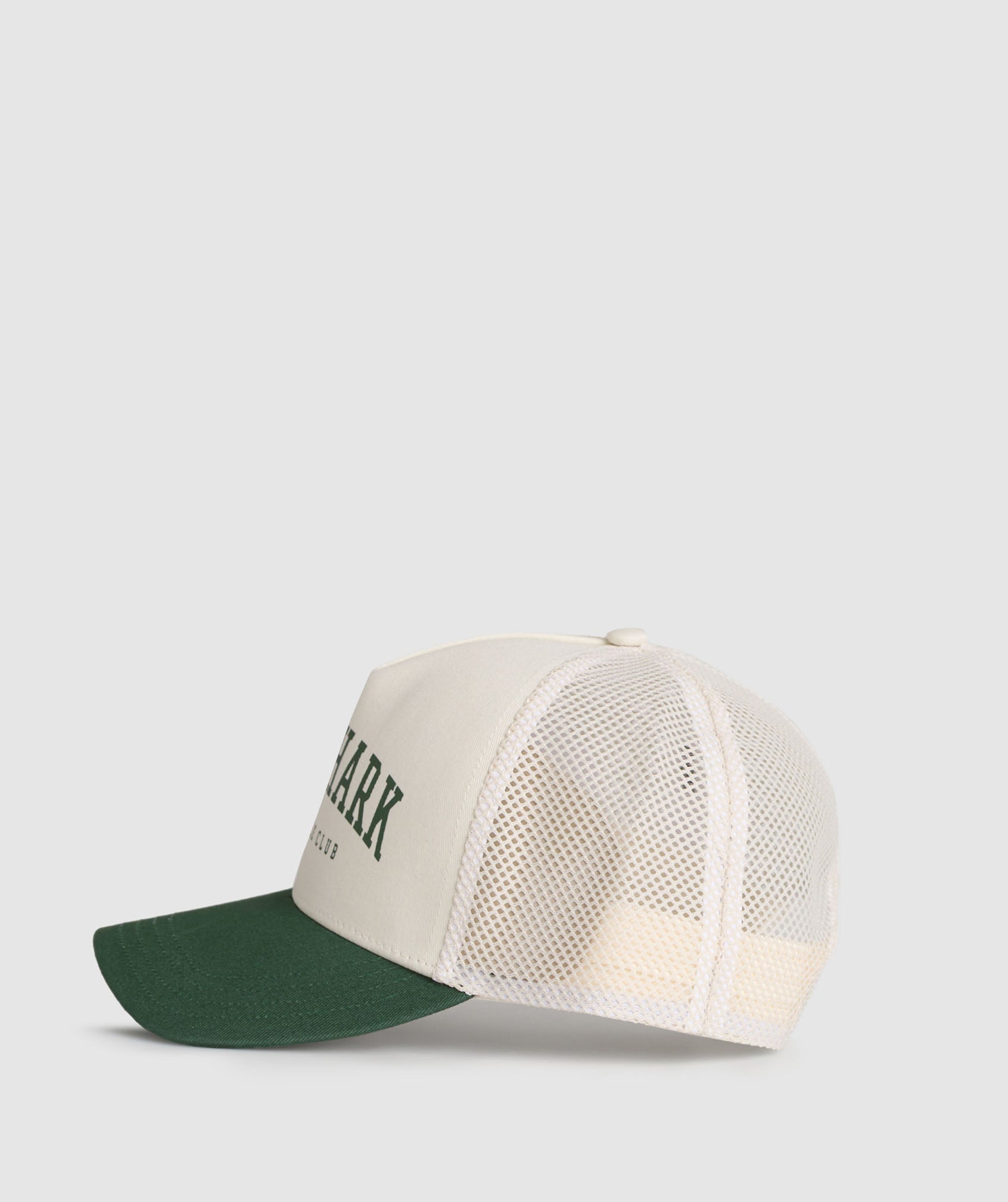 Gymshark Collegiate Trucker - Oat White/Classic Green
