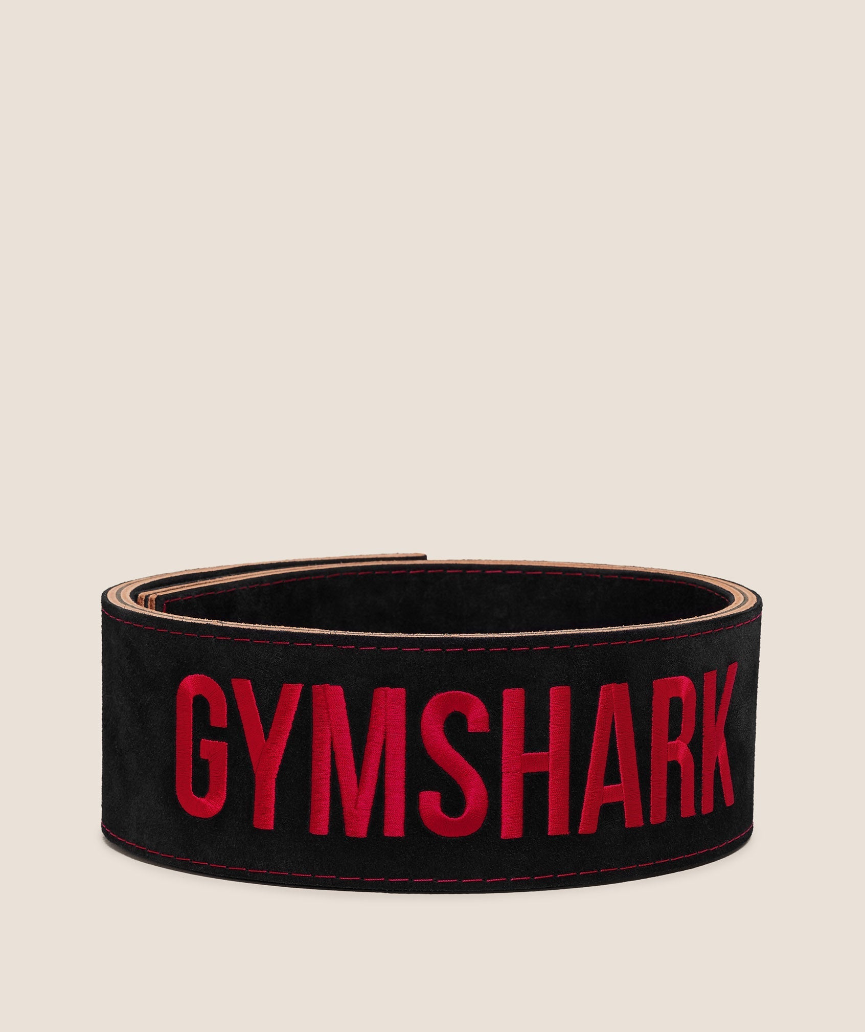 Gymshark Lever Lifting Belt - Black/Carmine Red