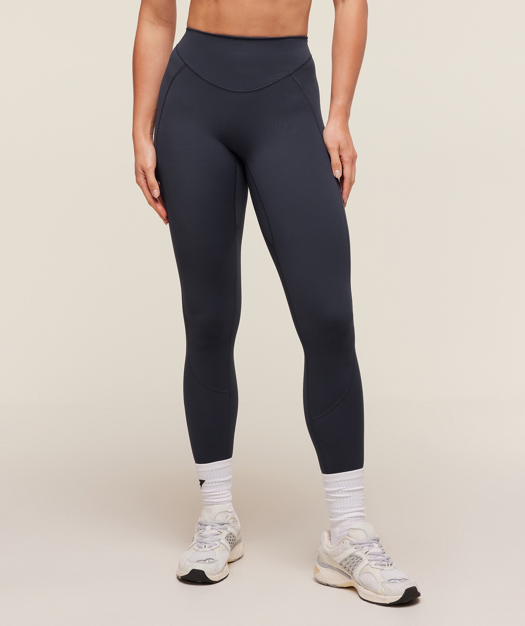 Gymshark Lifting Dipped Waistband Leggings - Heavy Blue