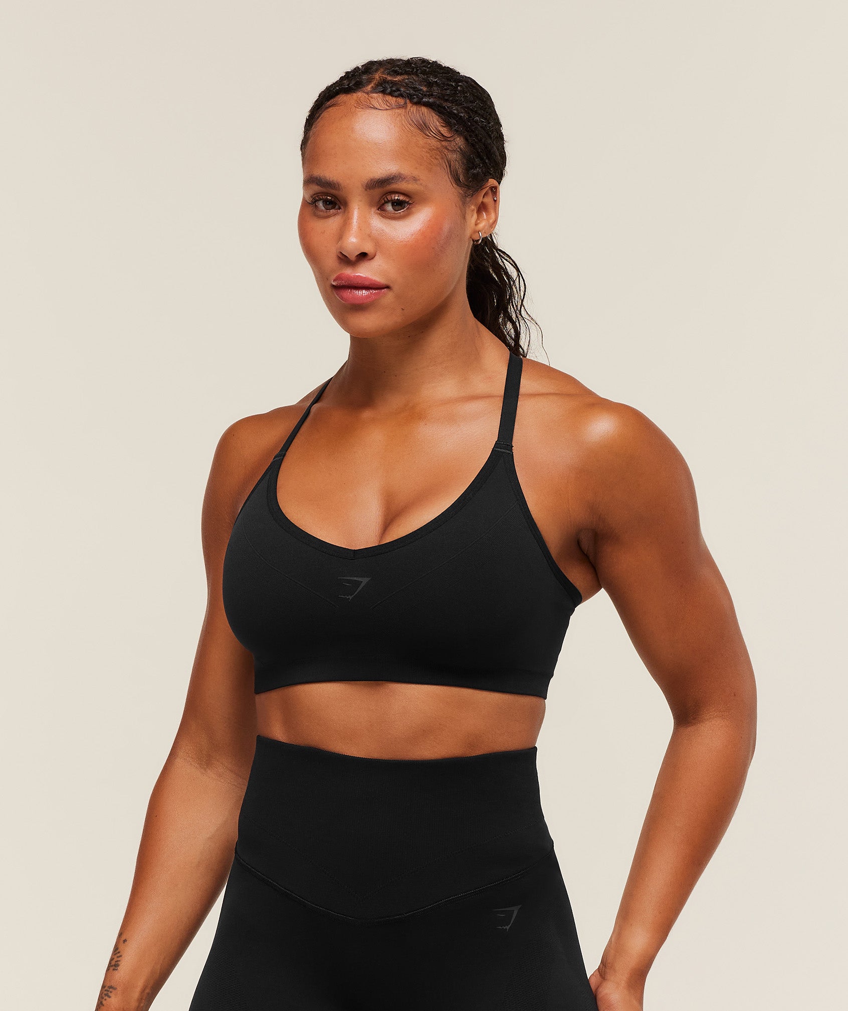 Gymshark Activate Seamless Bralette - Black