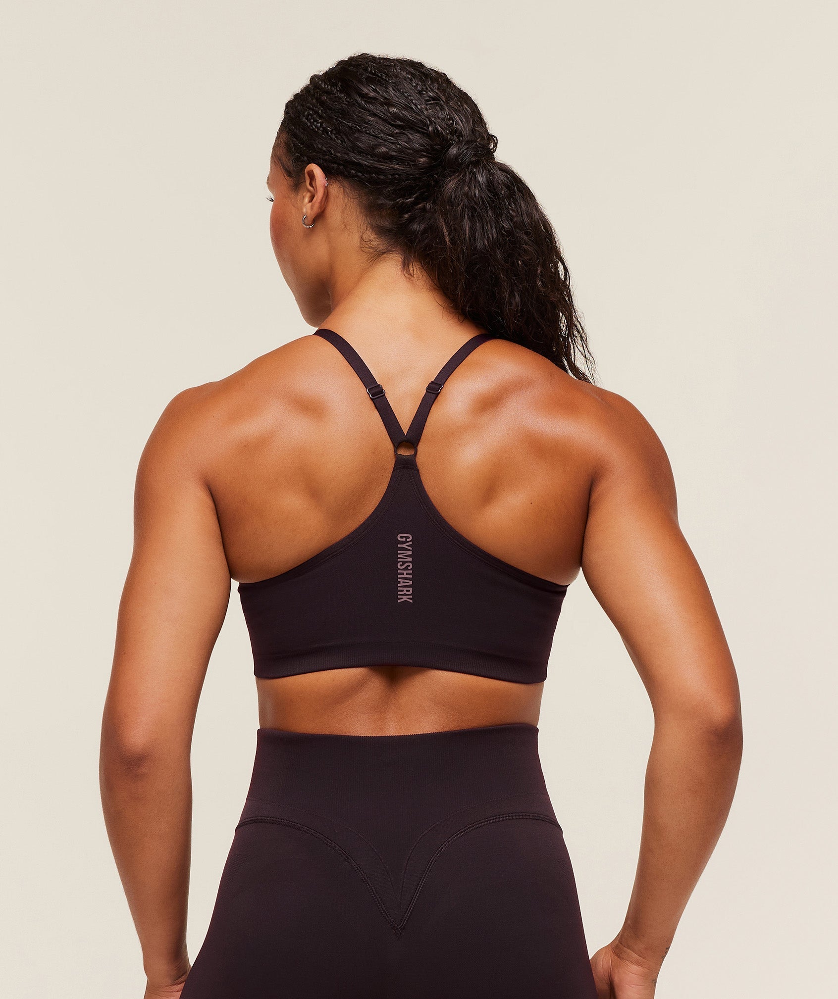 Gymshark Activate Seamless Bralette - Plum Brown
