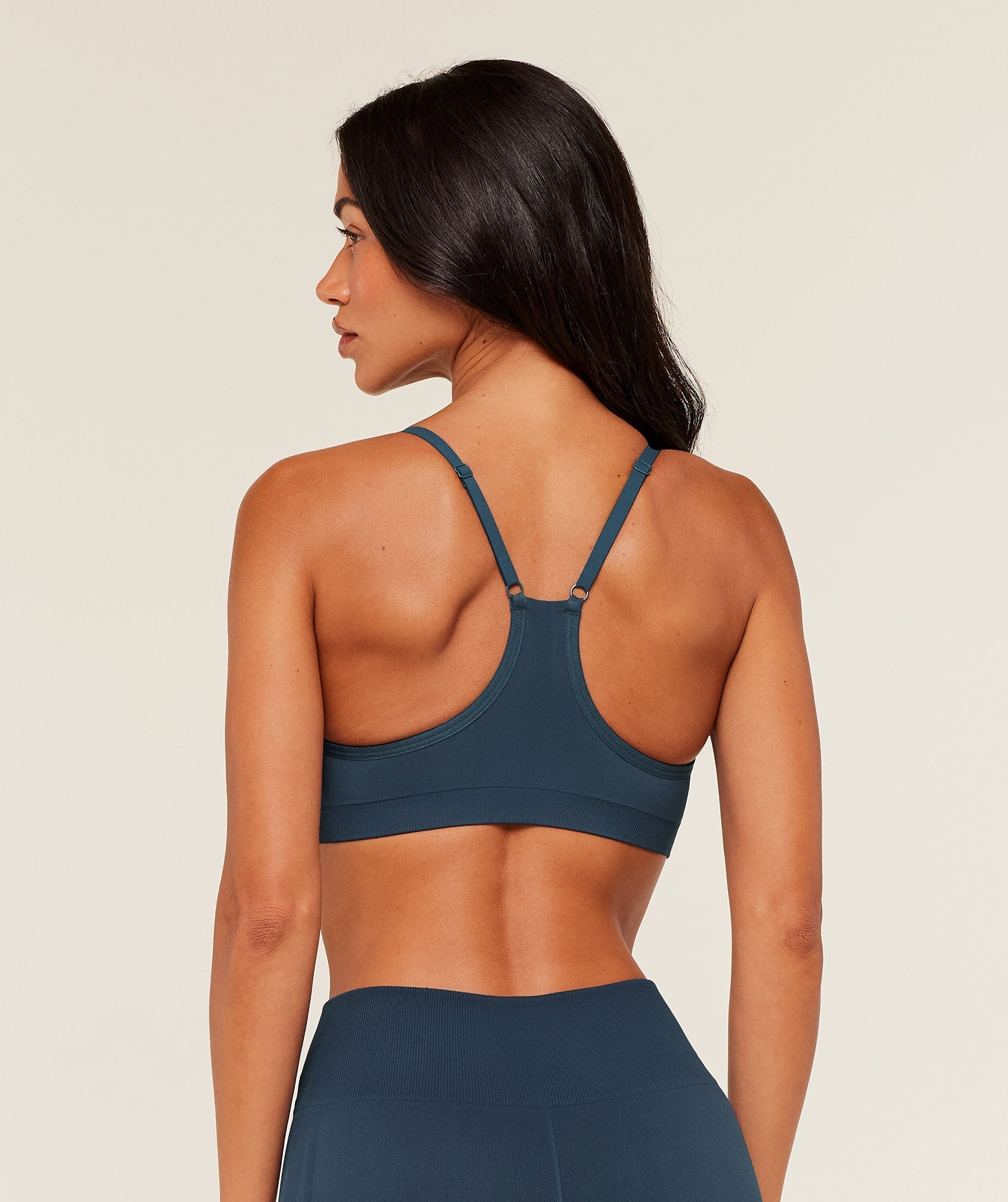 Gymshark Everyday Seamless Racerback Sports Bra - GS Stealth Blue