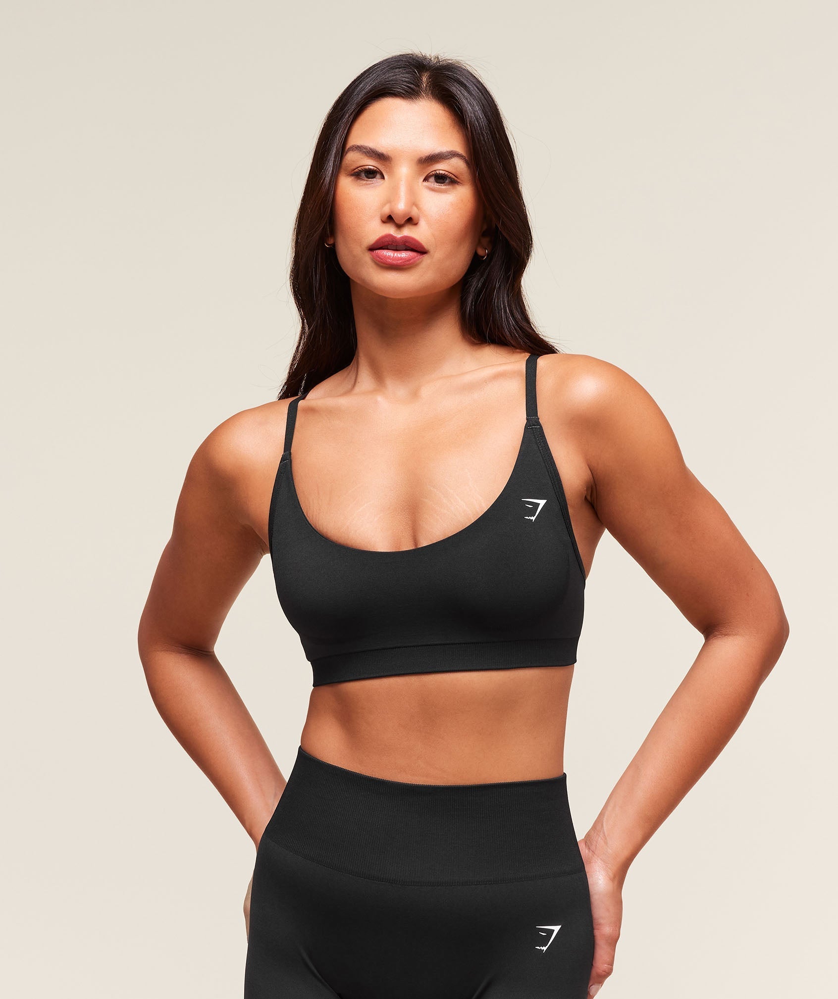 Gymshark Everyday Seamless Racerback Sports Bra - Black