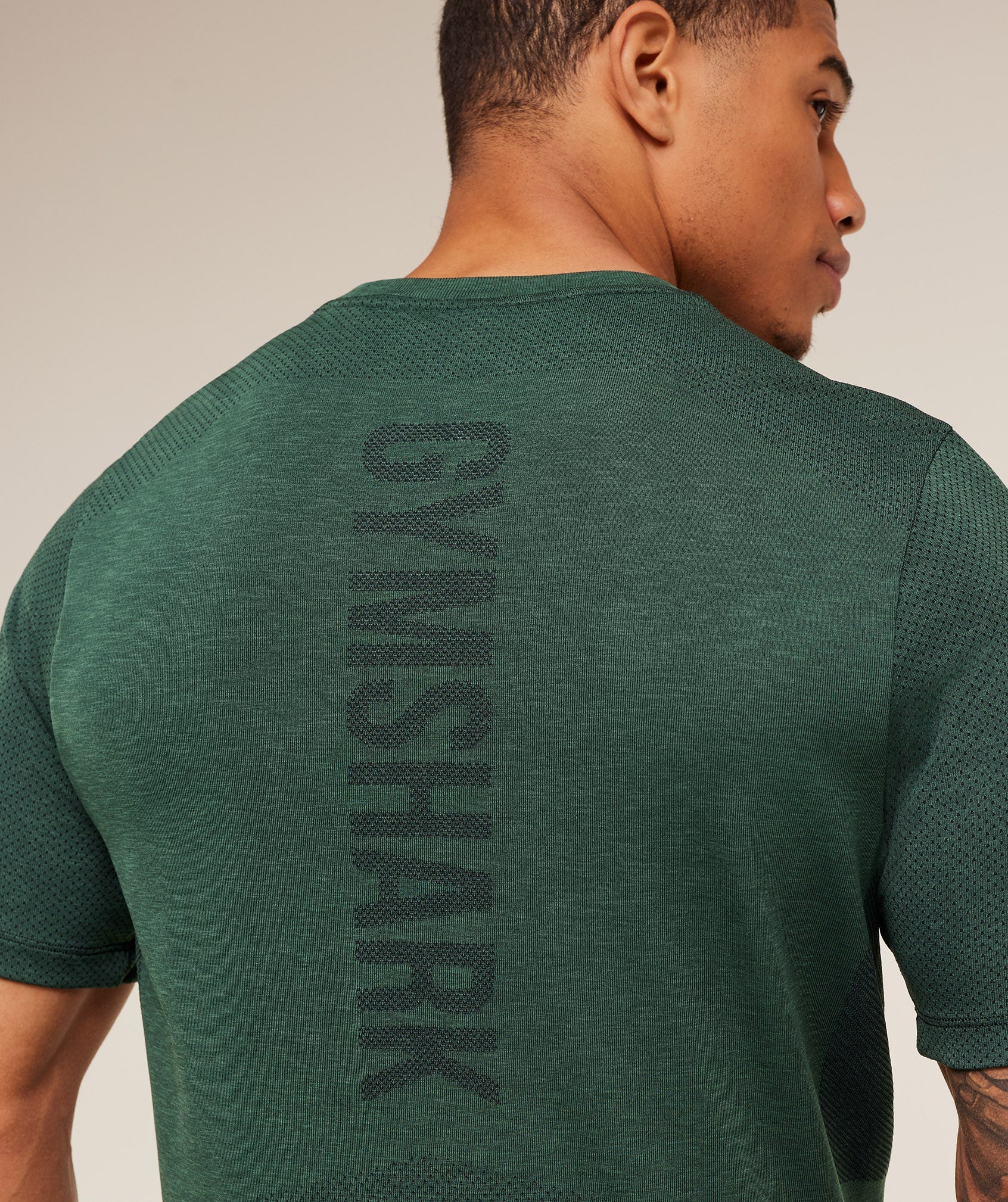 Gymshark Lightweight Seamless T-Shirt - GS Victory Green/ Marl