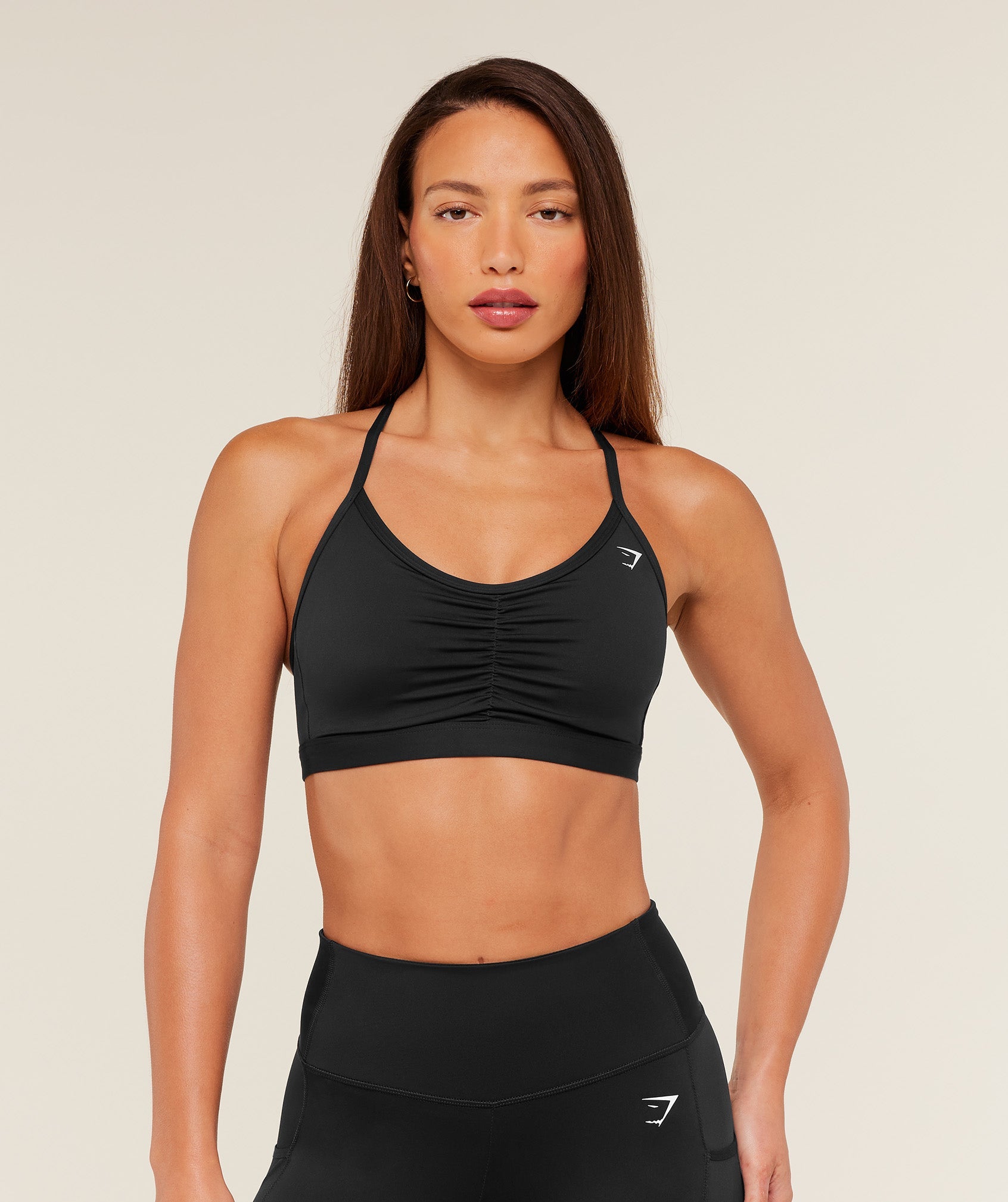 Gymshark Ruched Sports Bra - Black