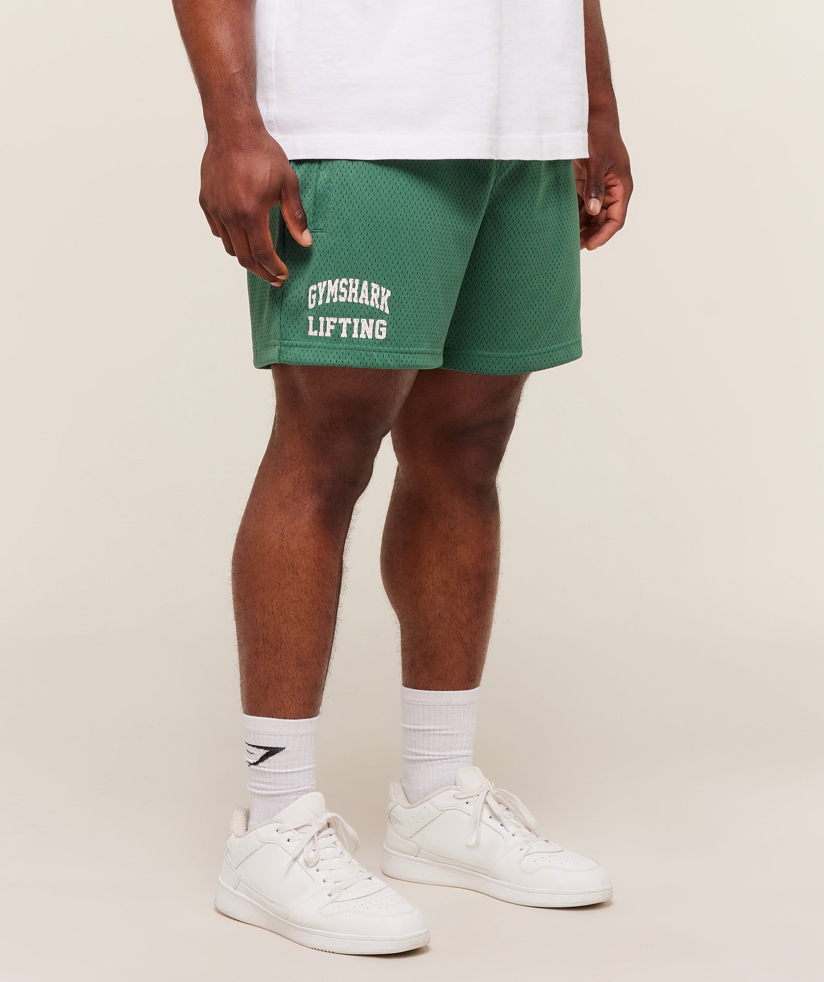 Gymshark Lifting Mesh 5" Shorts - Lift Green