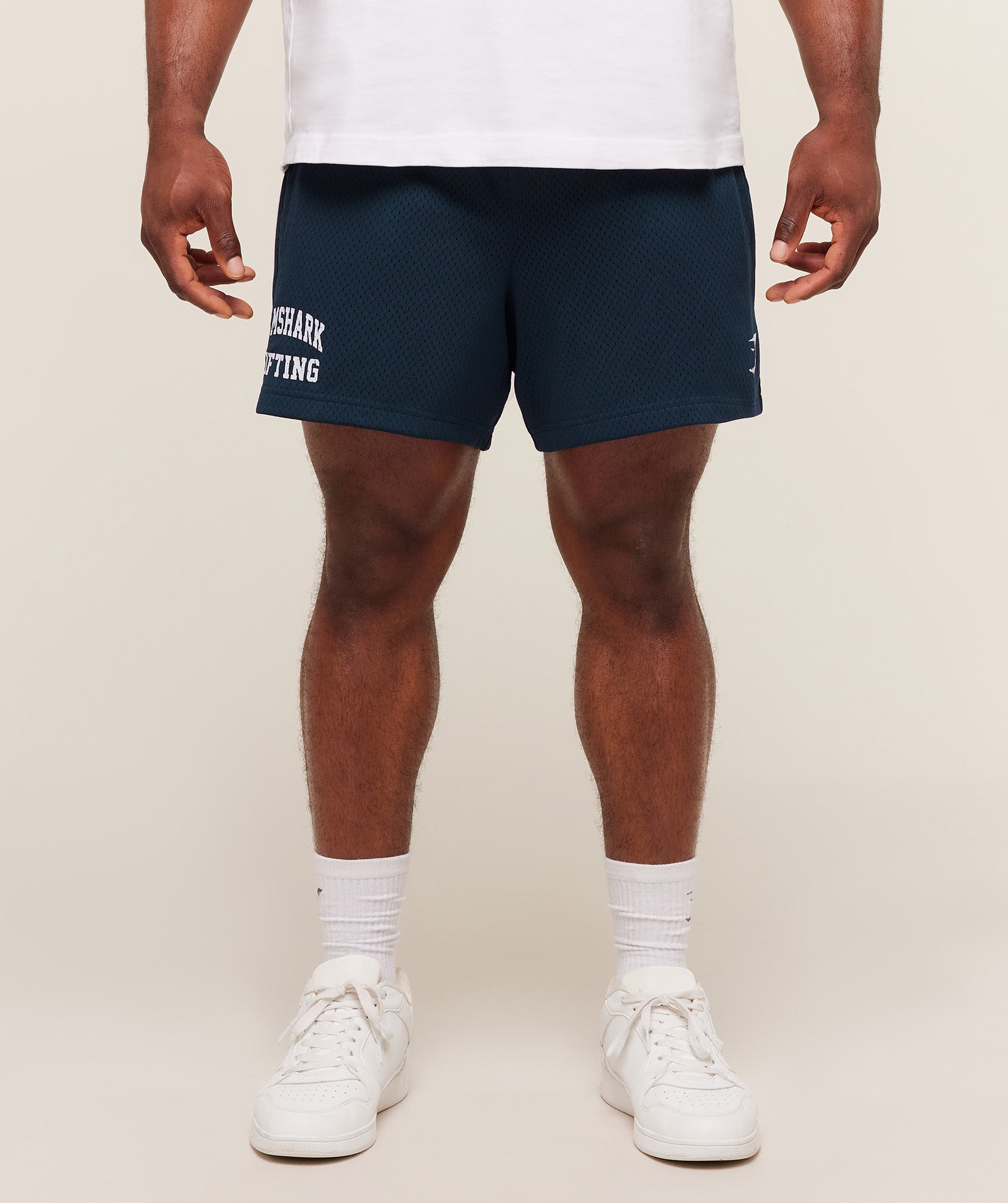 Gymshark Lifting Mesh 5" Shorts - Navy