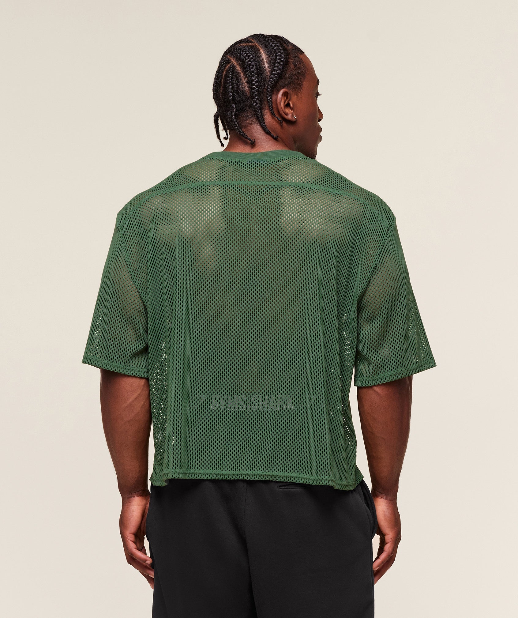 Gymshark Mesh Oversized T-Shirt - Classic Green