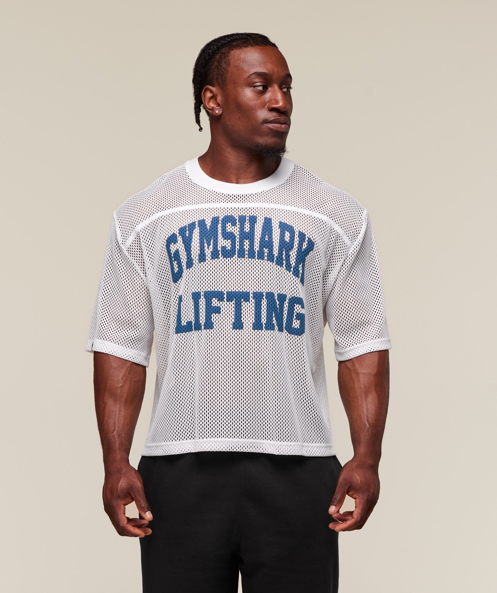Gymshark Mesh Oversized T-Shirt - White