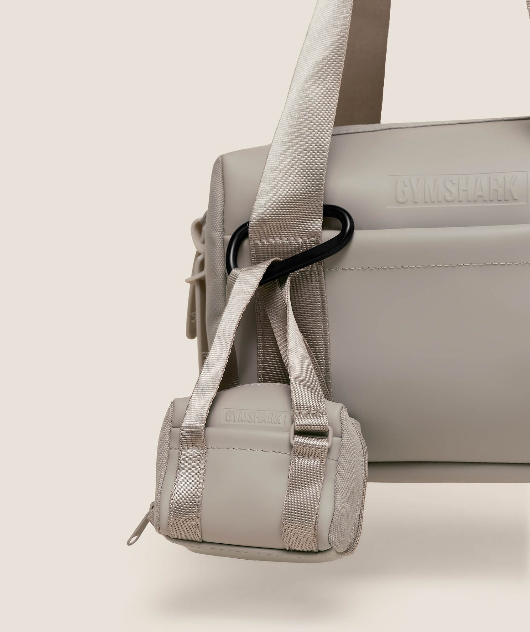 Gymshark Everyday Mini Holdall Keychain - Mushroom Grey