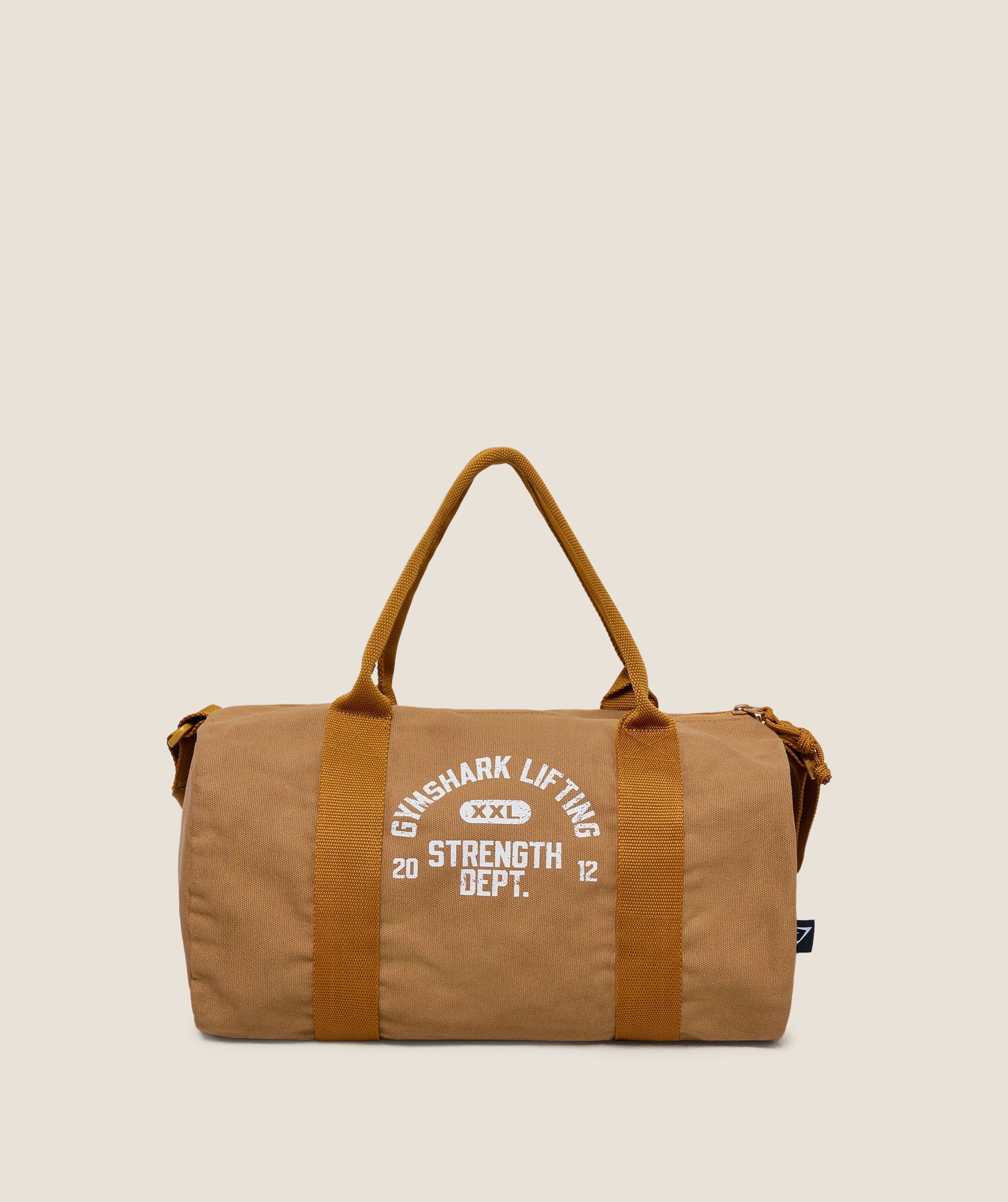 Gymshark Strength Dept Mini Canvas Duffle Bag - Antique Gold
