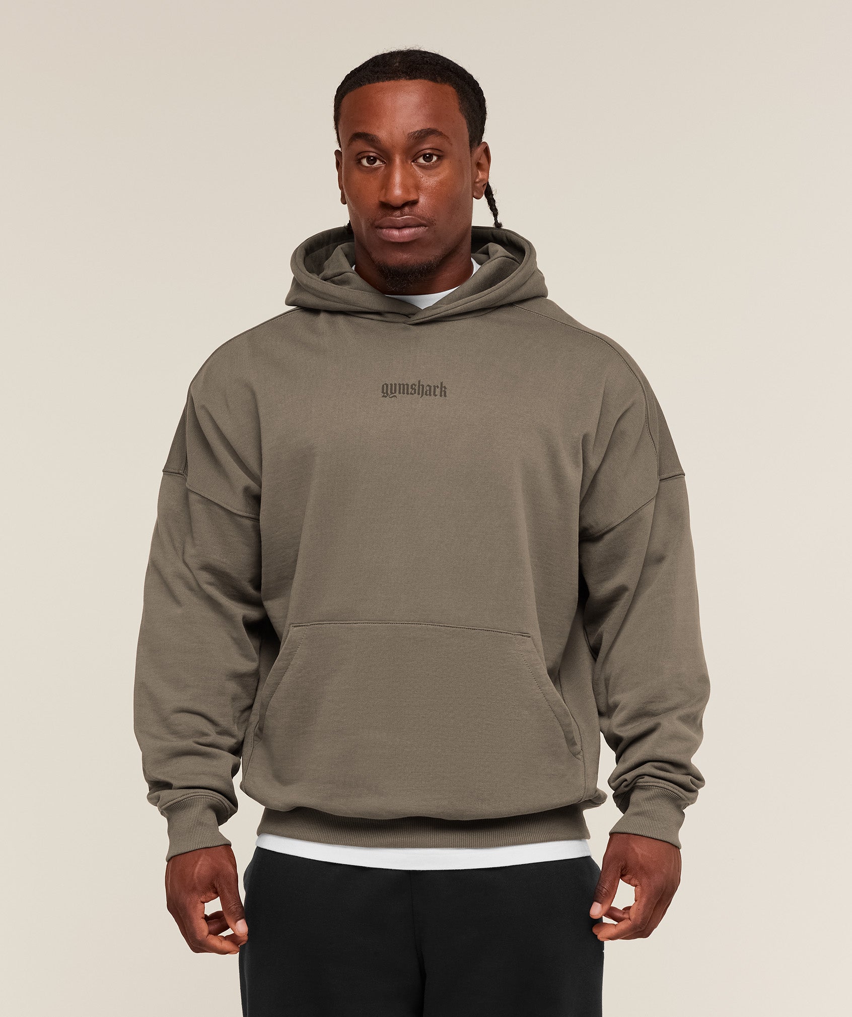 Gymshark Olde English Hoodie - Camo Brown
