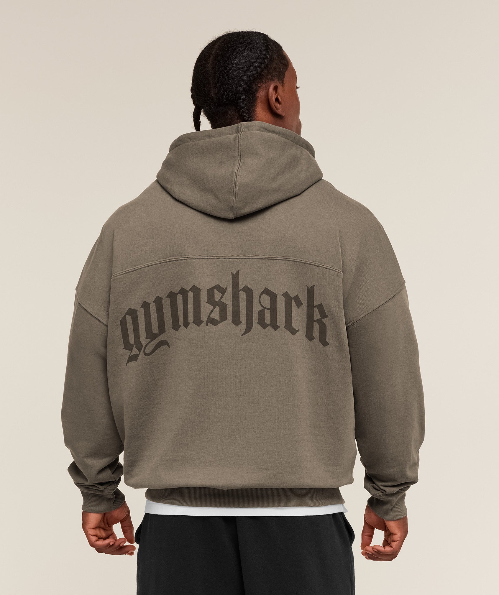 Gymshark Olde English Hoodie - Camo Brown