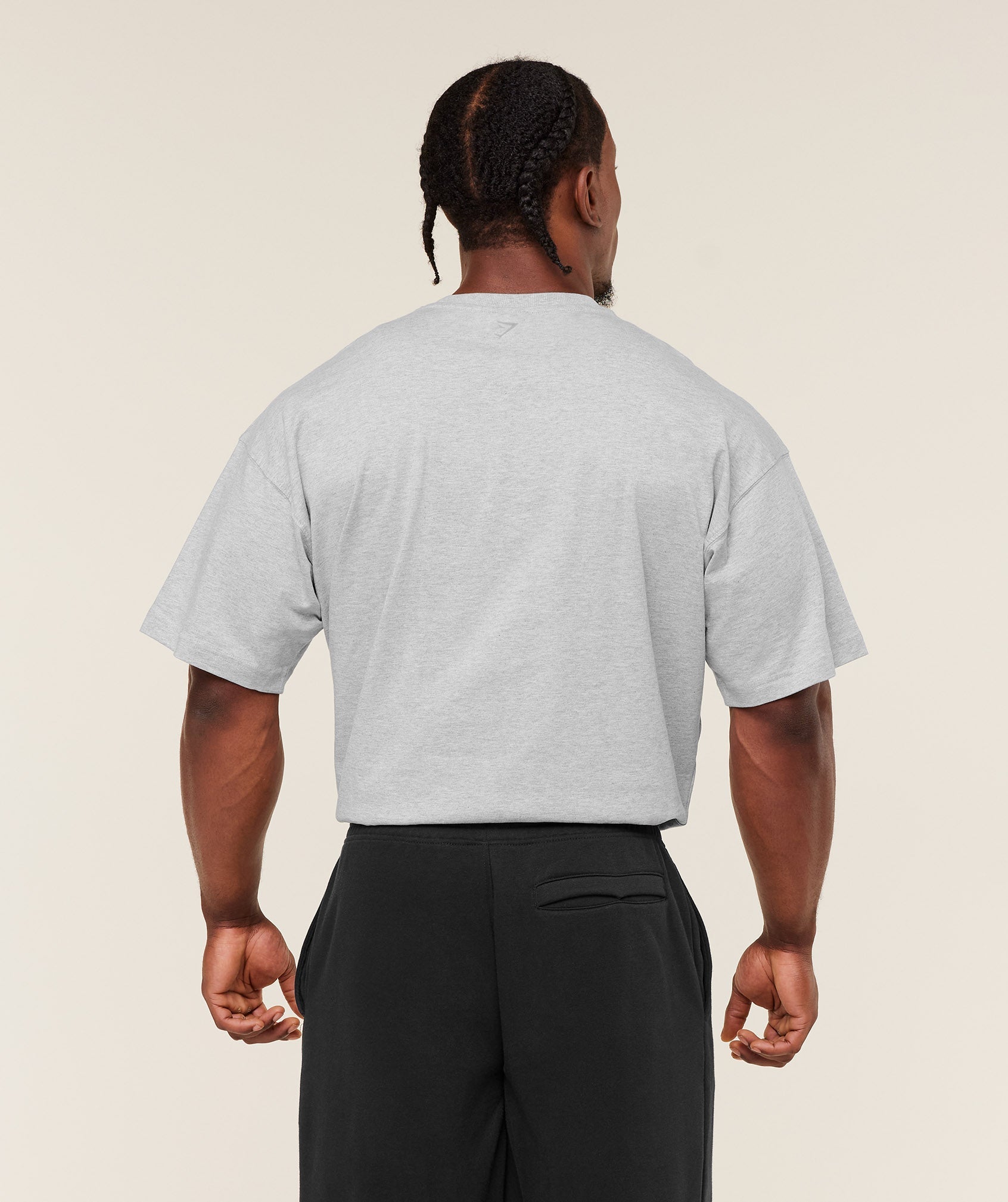 Gymshark Olde English T-Shirt - Bros Soft Grey Marl