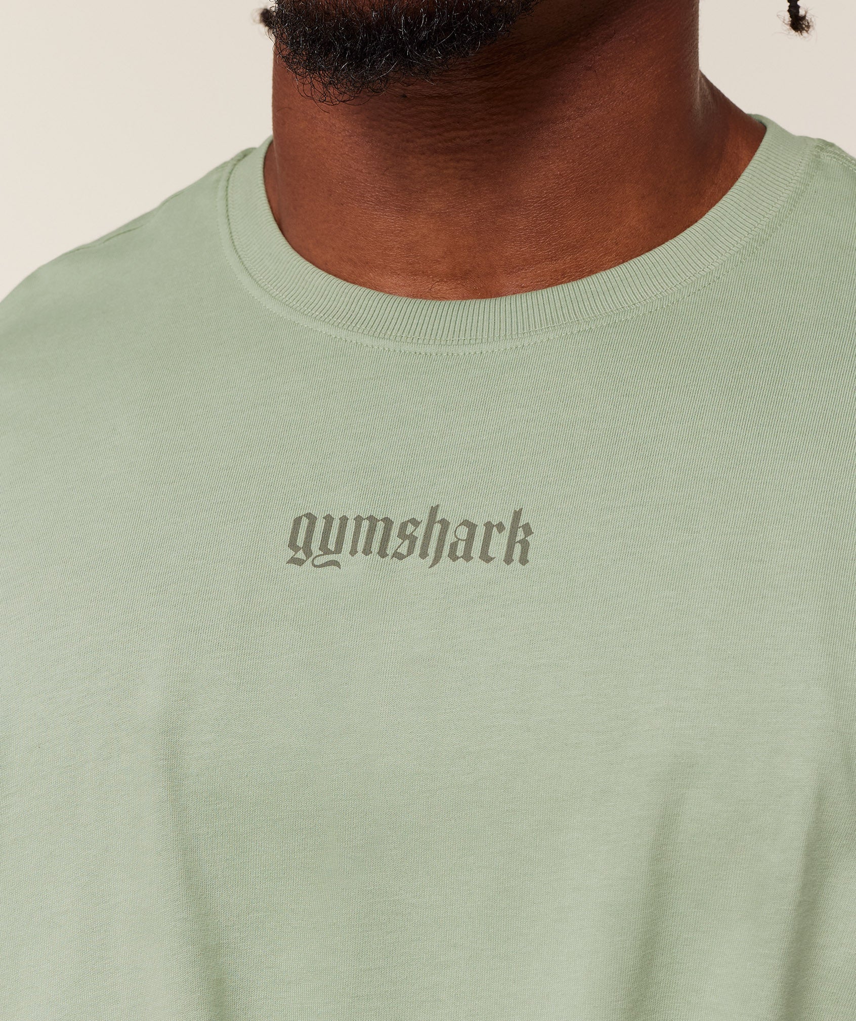 Gymshark Olde English T-Shirt - GS Haze Green