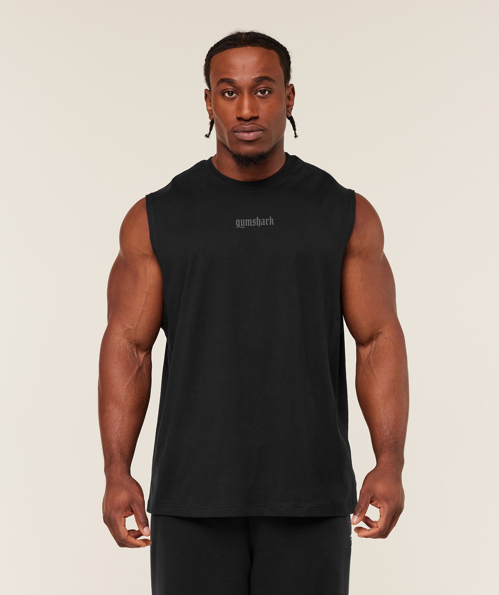Gymshark Olde English Tank - GS Black