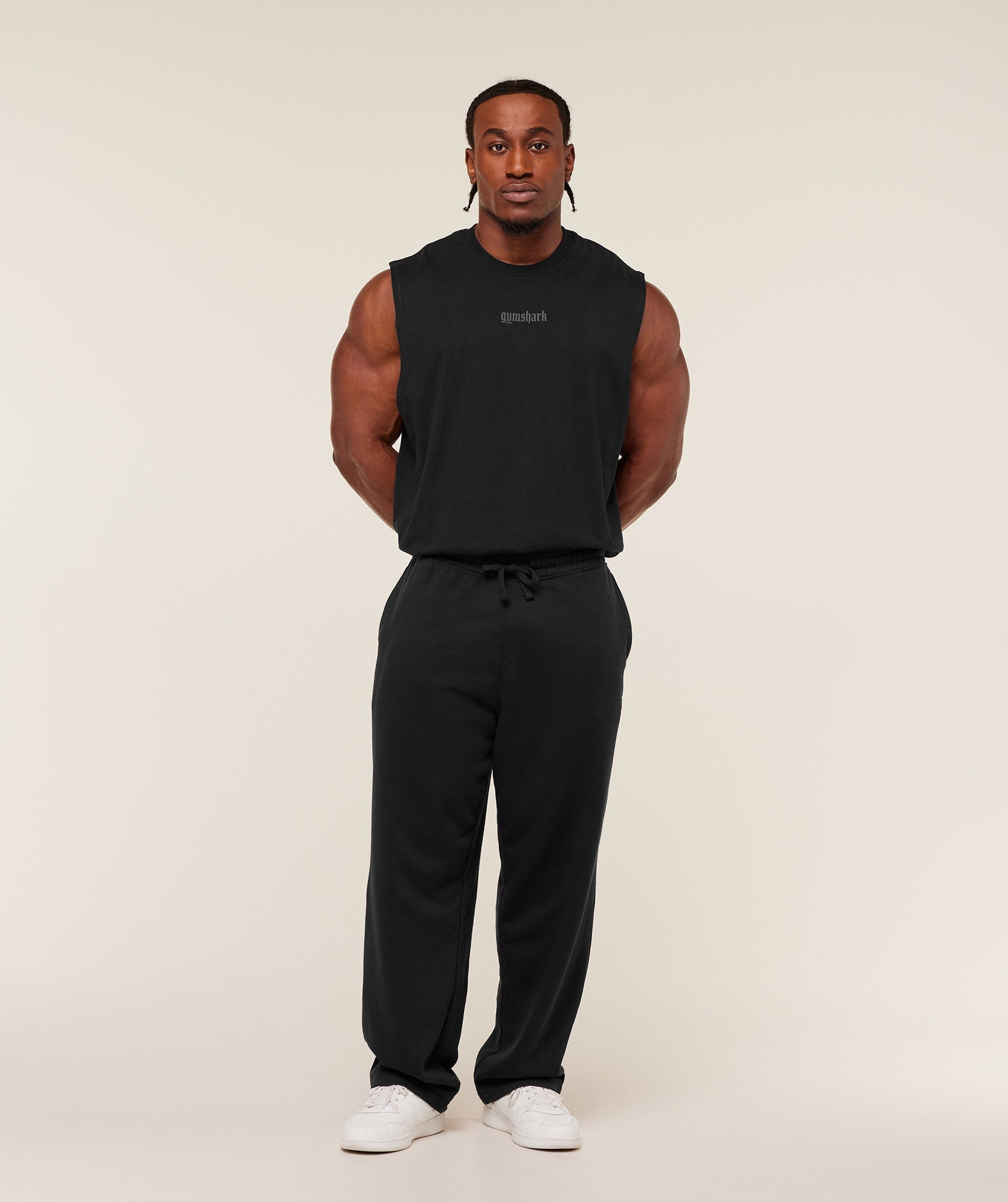 Gymshark Olde English Tank - GS Black