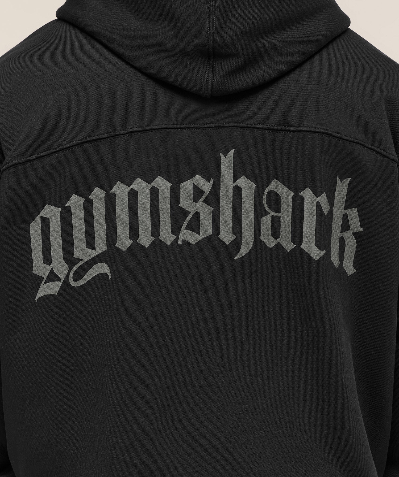 Gymshark Olde English Zip Up Hoodie - Black